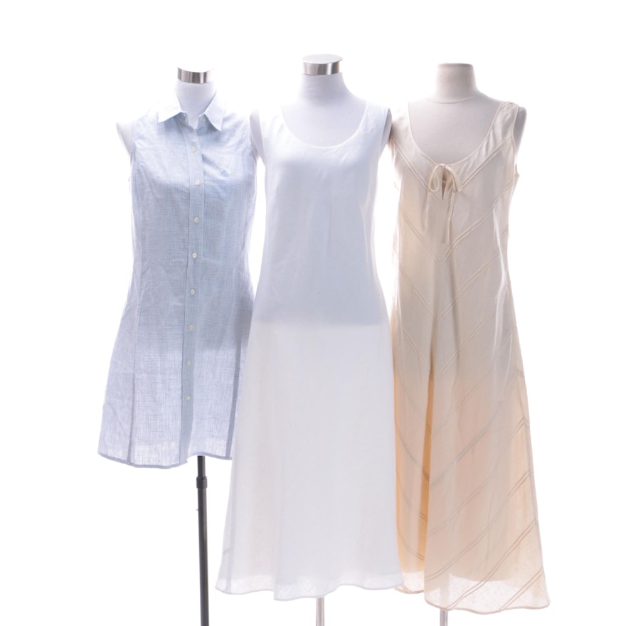 Brooks Brothers, Calvin Klein and Lauren Ralph Lauren Linen Dresses