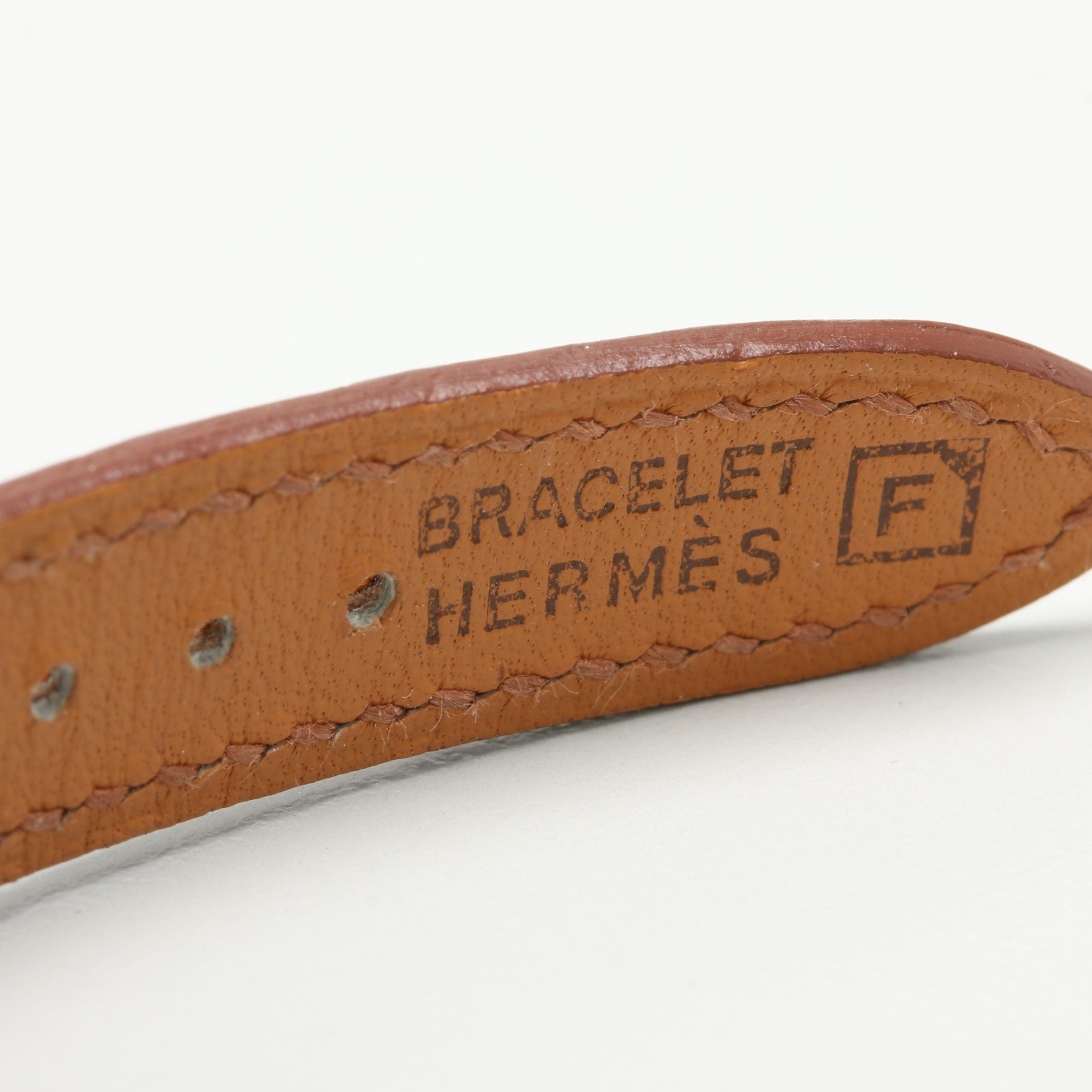 Hermès Ostrich Kelly Watch Band Bracelet