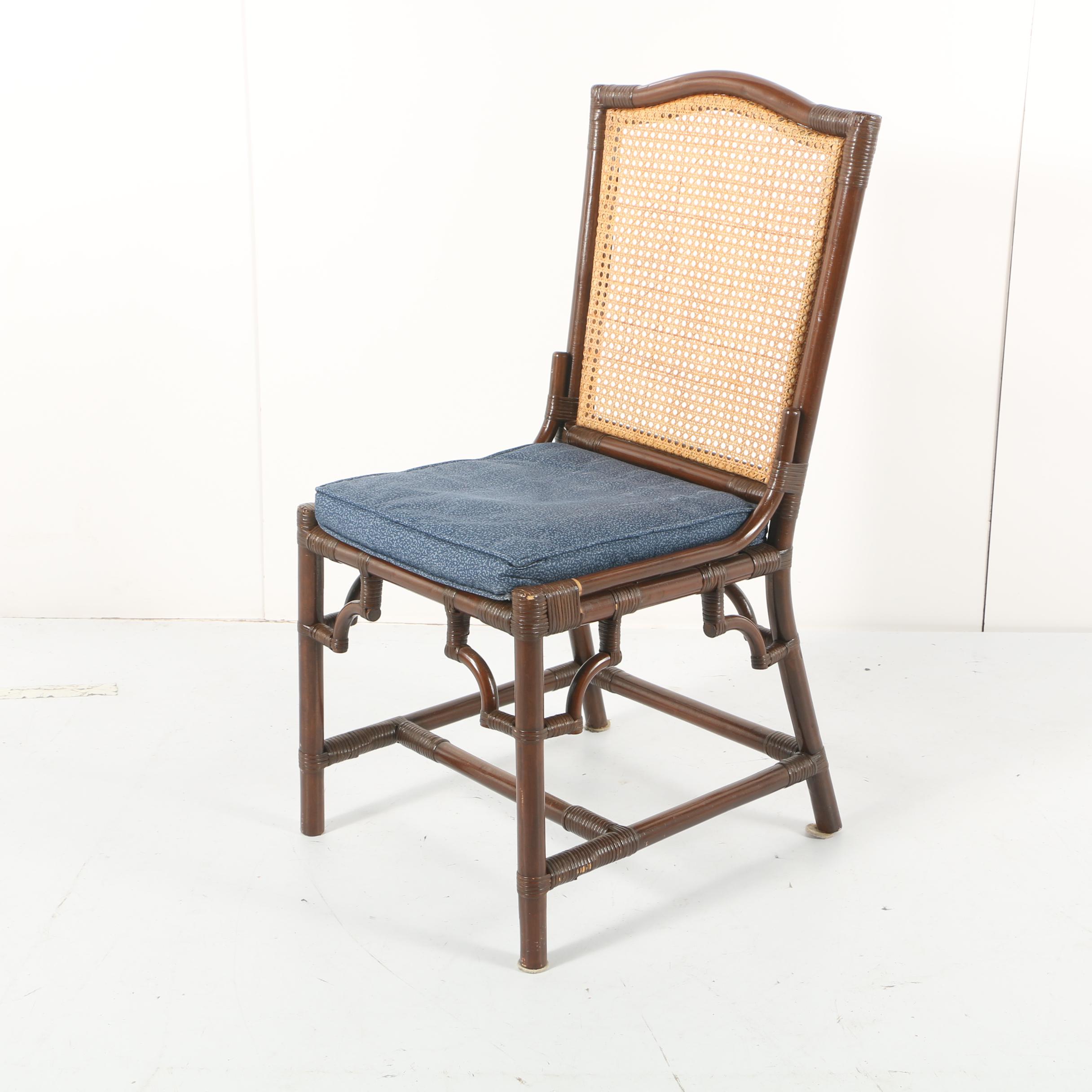 Cane Back Bamboo Style Chair
