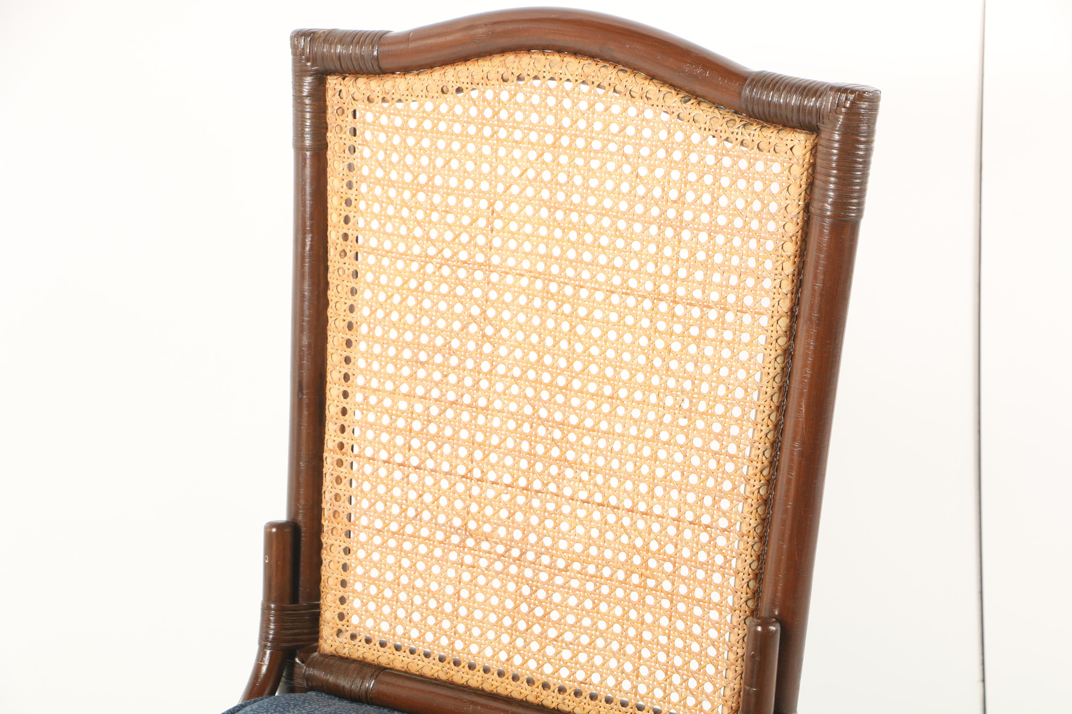 Cane Back Bamboo Style Chair