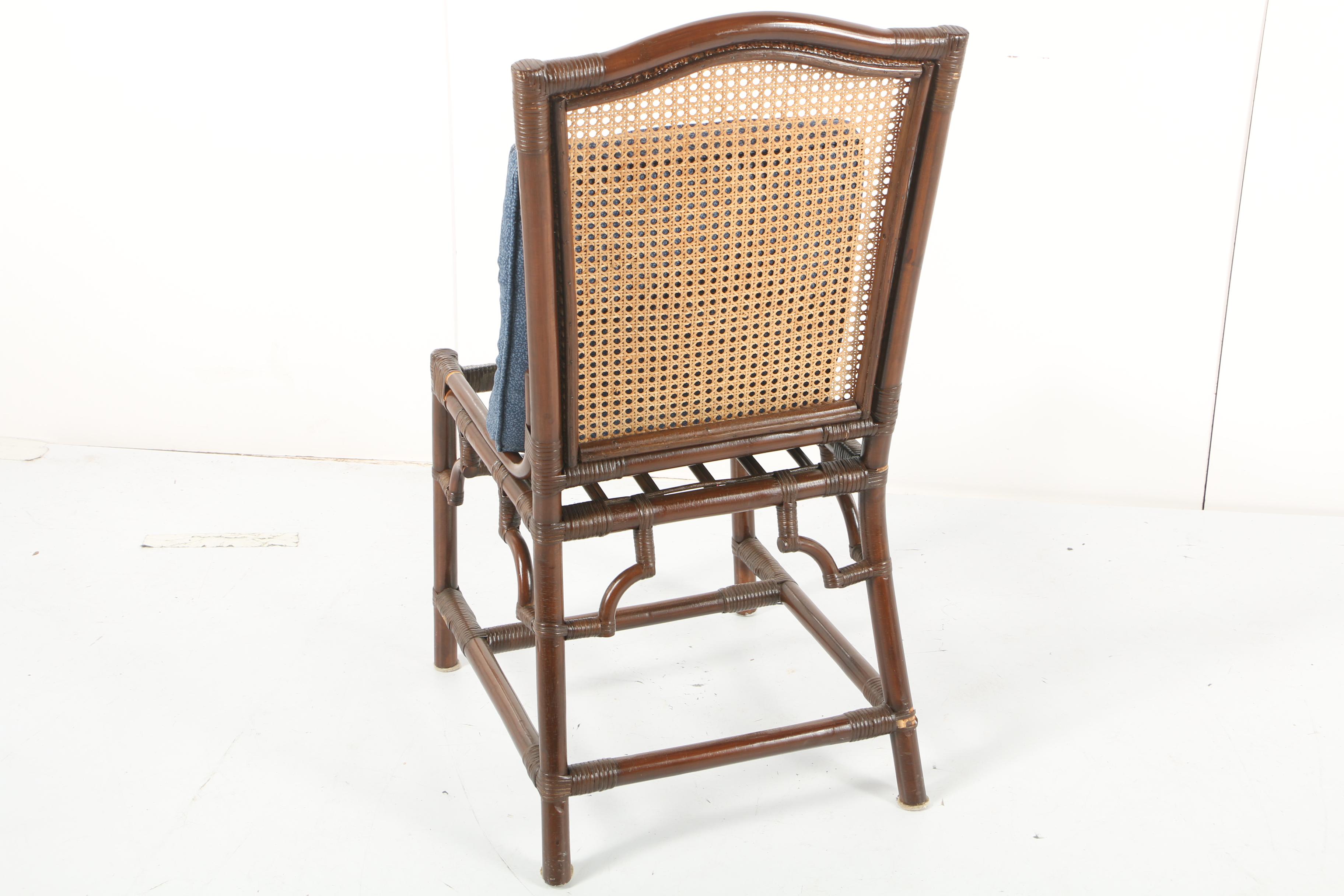Cane Back Bamboo Style Chair