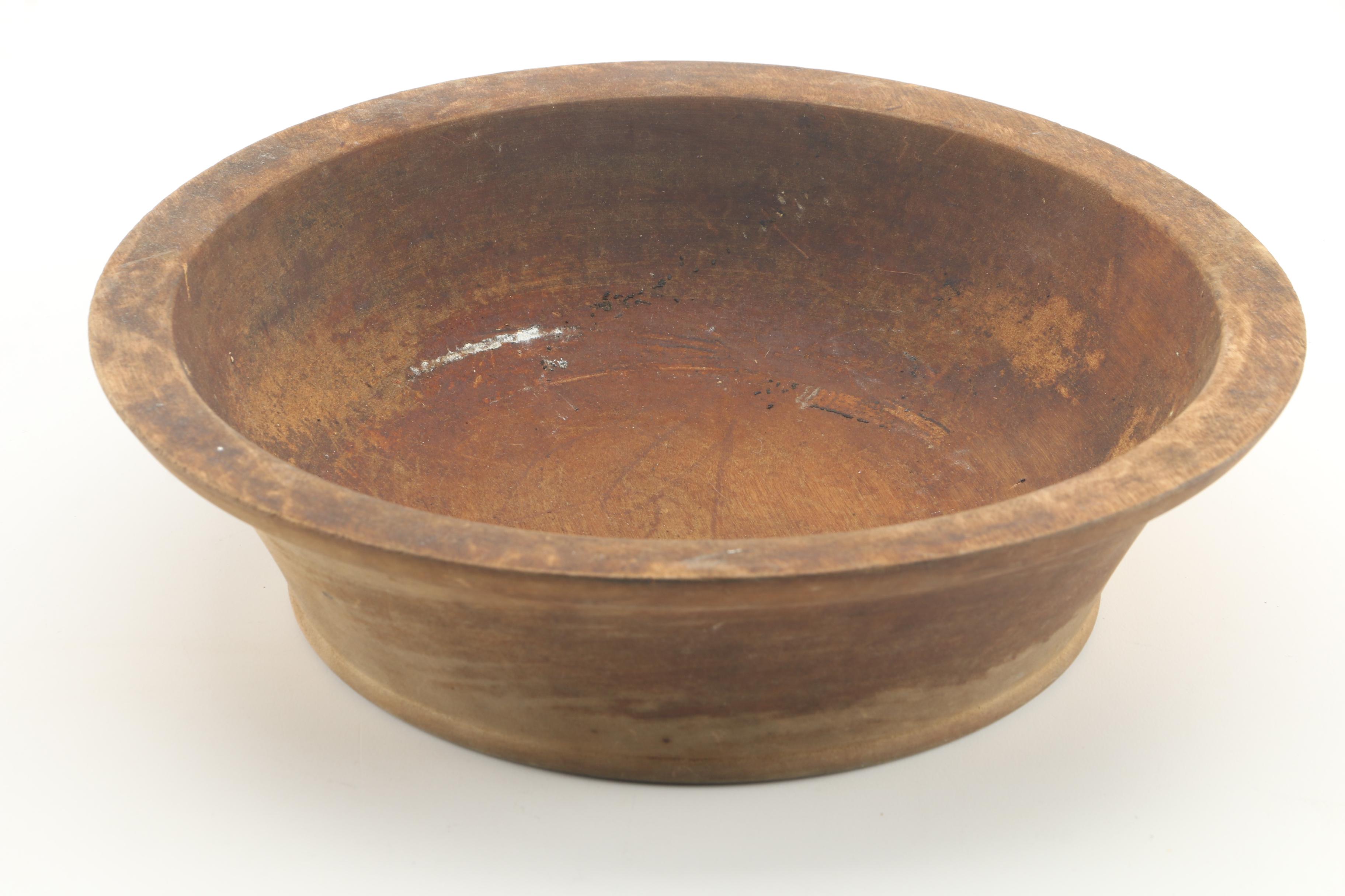 Vintage Wooden Offering Plate and Tabletop Lectern