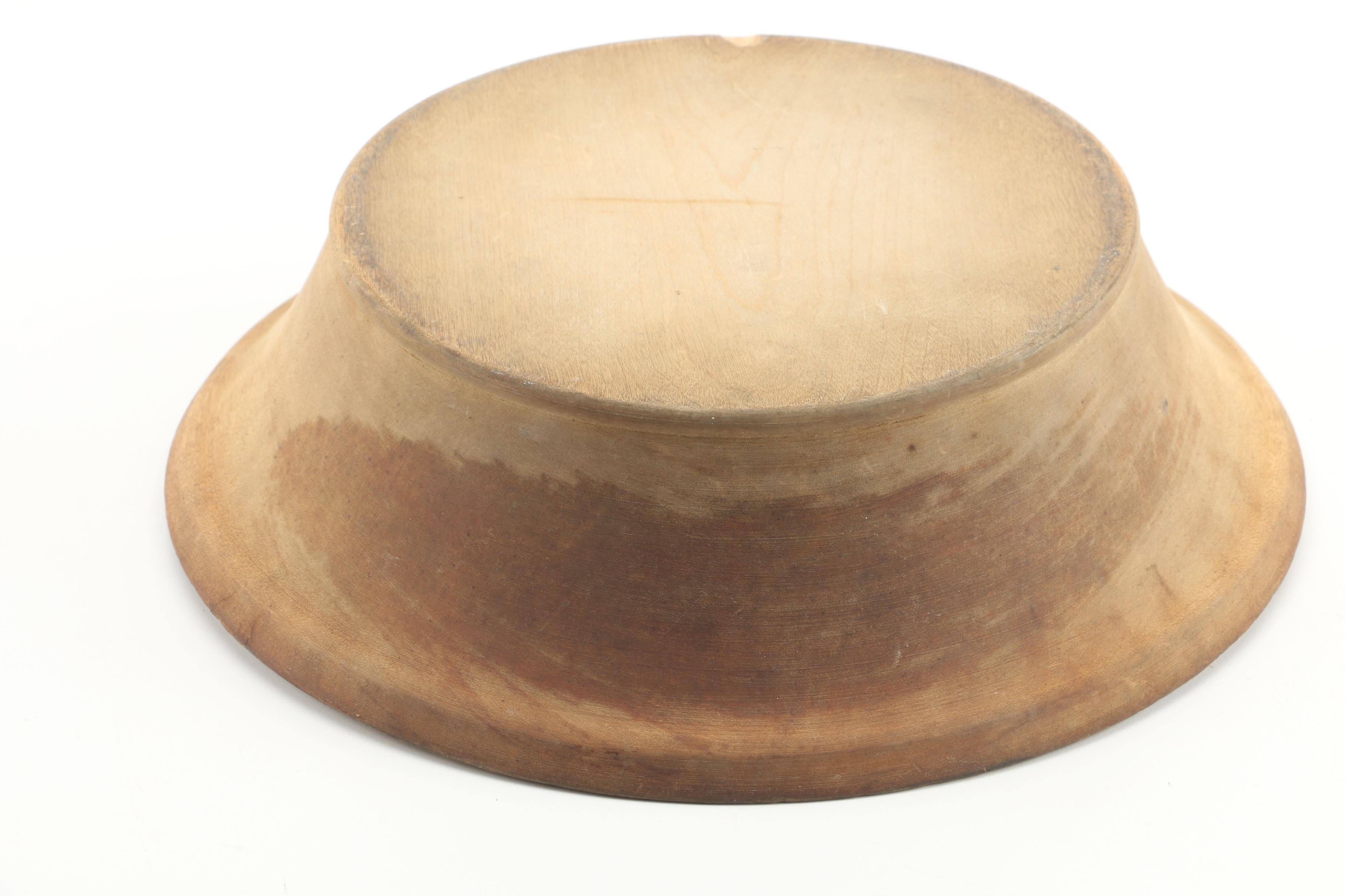 Vintage Wooden Offering Plate and Tabletop Lectern