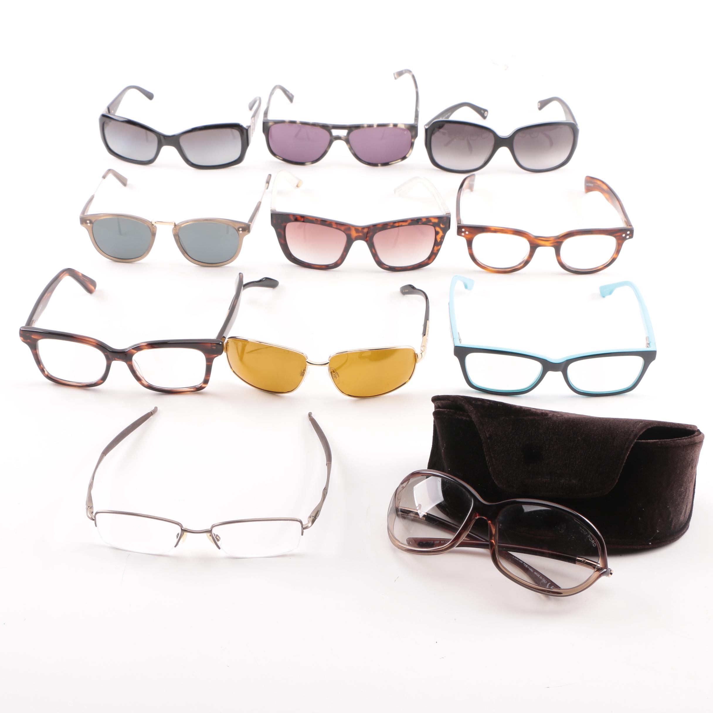 Tom Ford, Oakley, Coach and Tory Burch Sunglasses and Prescription Eyewear