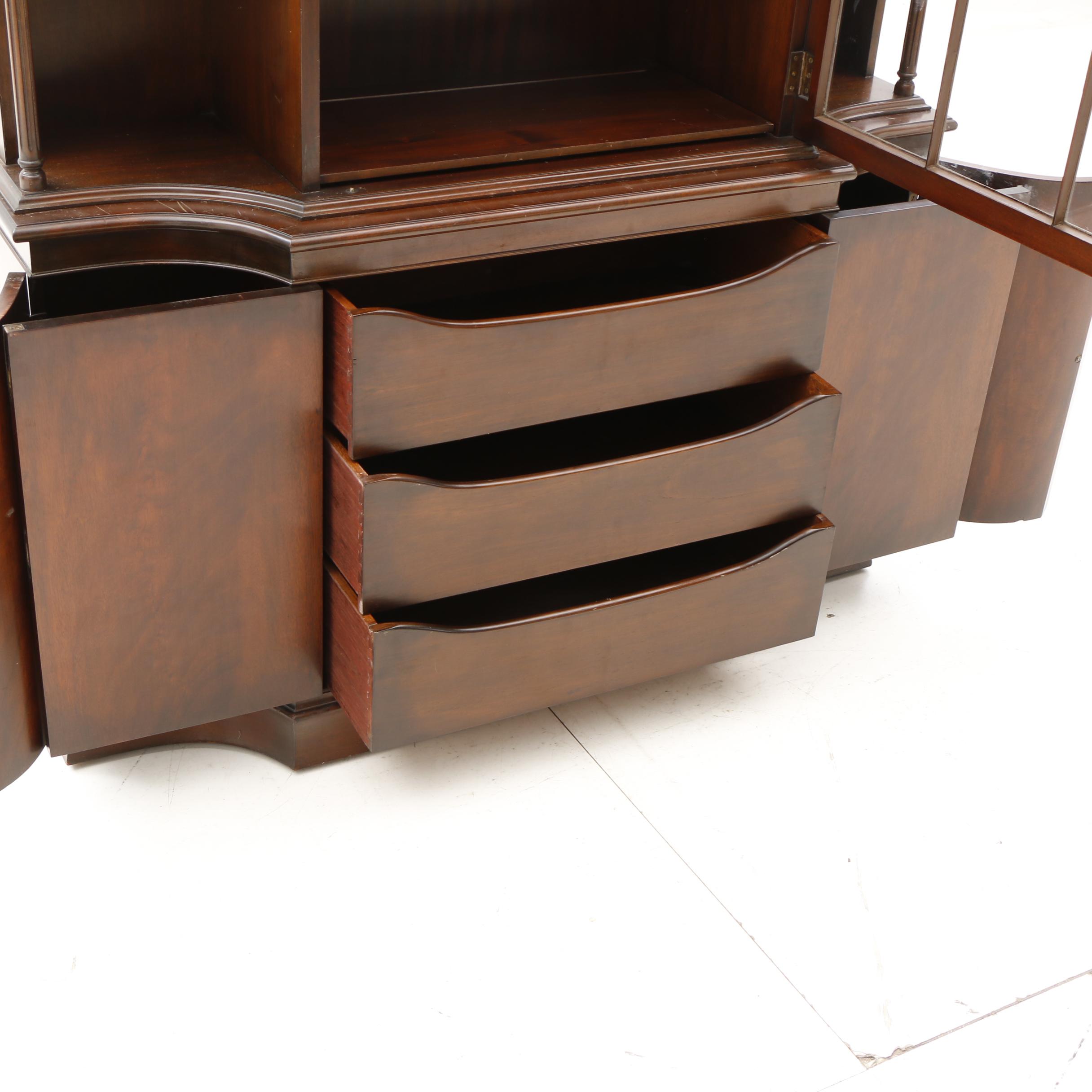 Hepplewhite Style Mahogany China Cabinet