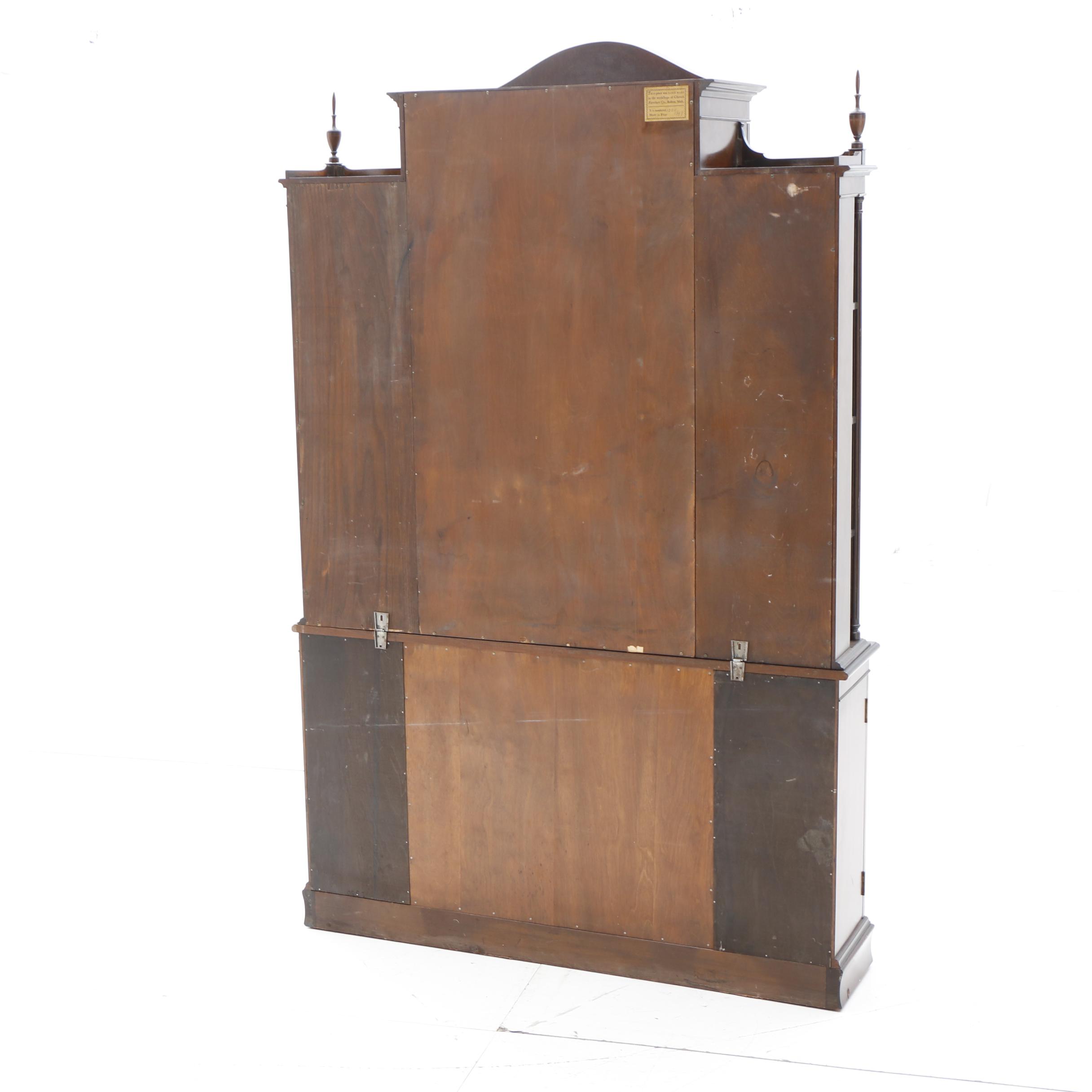 Hepplewhite Style Mahogany China Cabinet