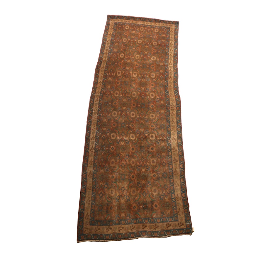 Hand-Knotted Persian Hamadan Carpet Runner