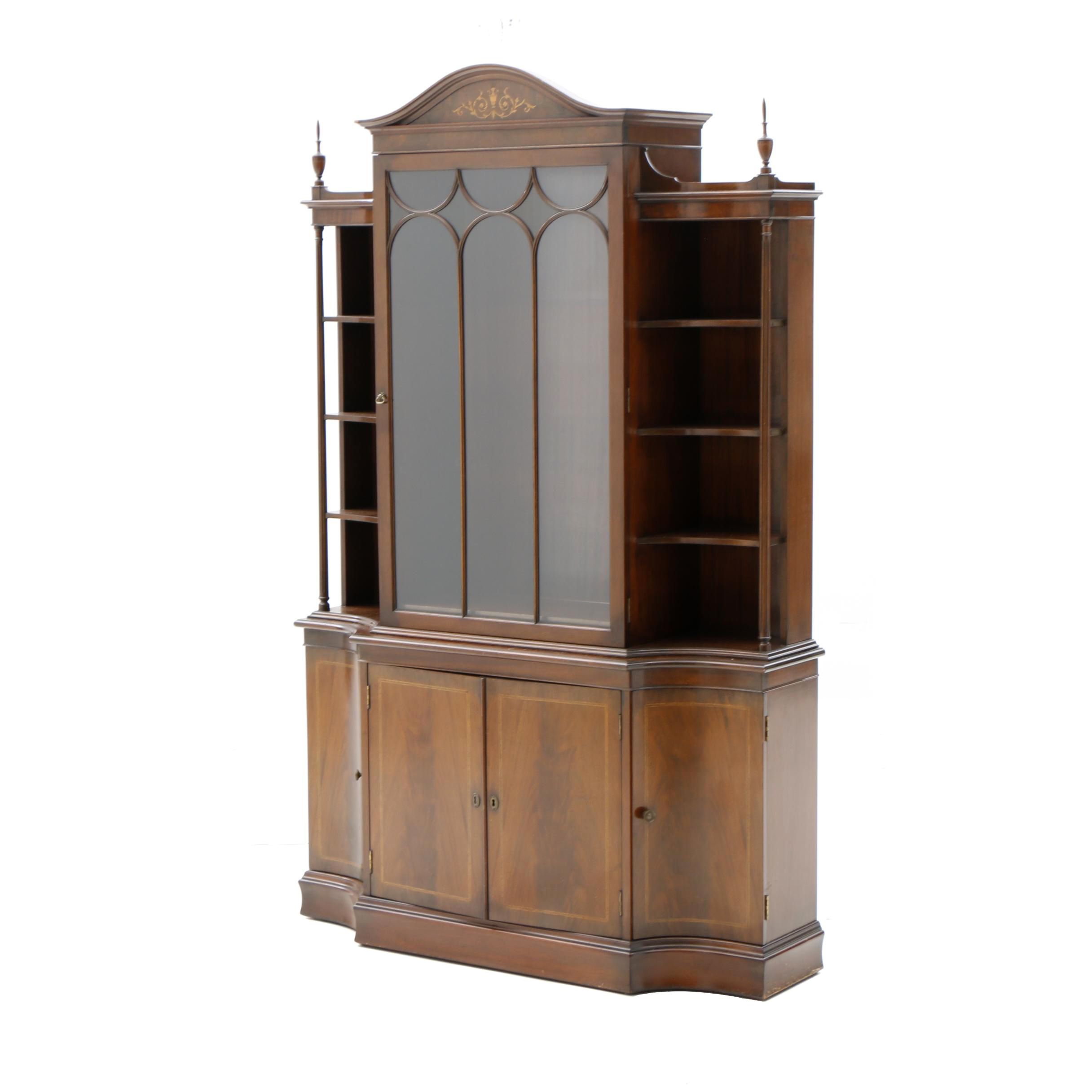 Hepplewhite Style Mahogany China Cabinet