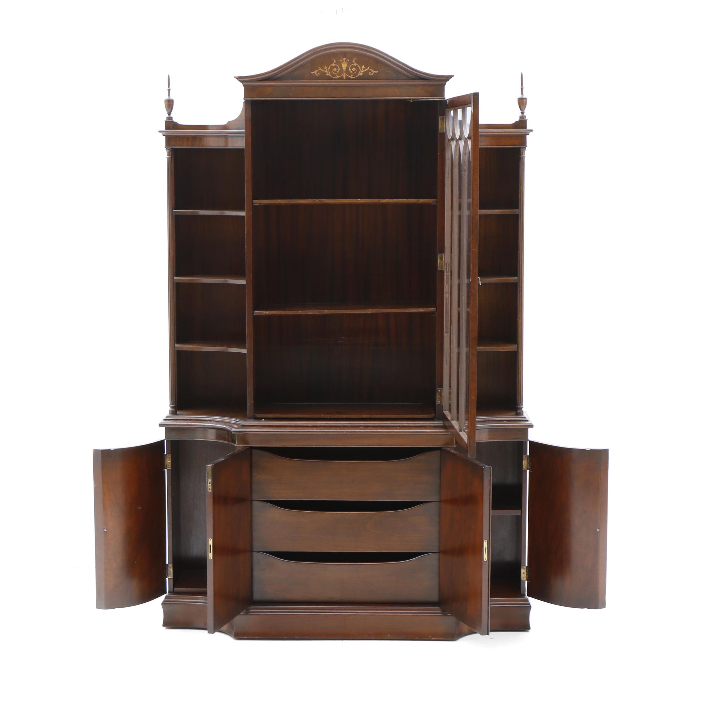 Hepplewhite Style Mahogany China Cabinet