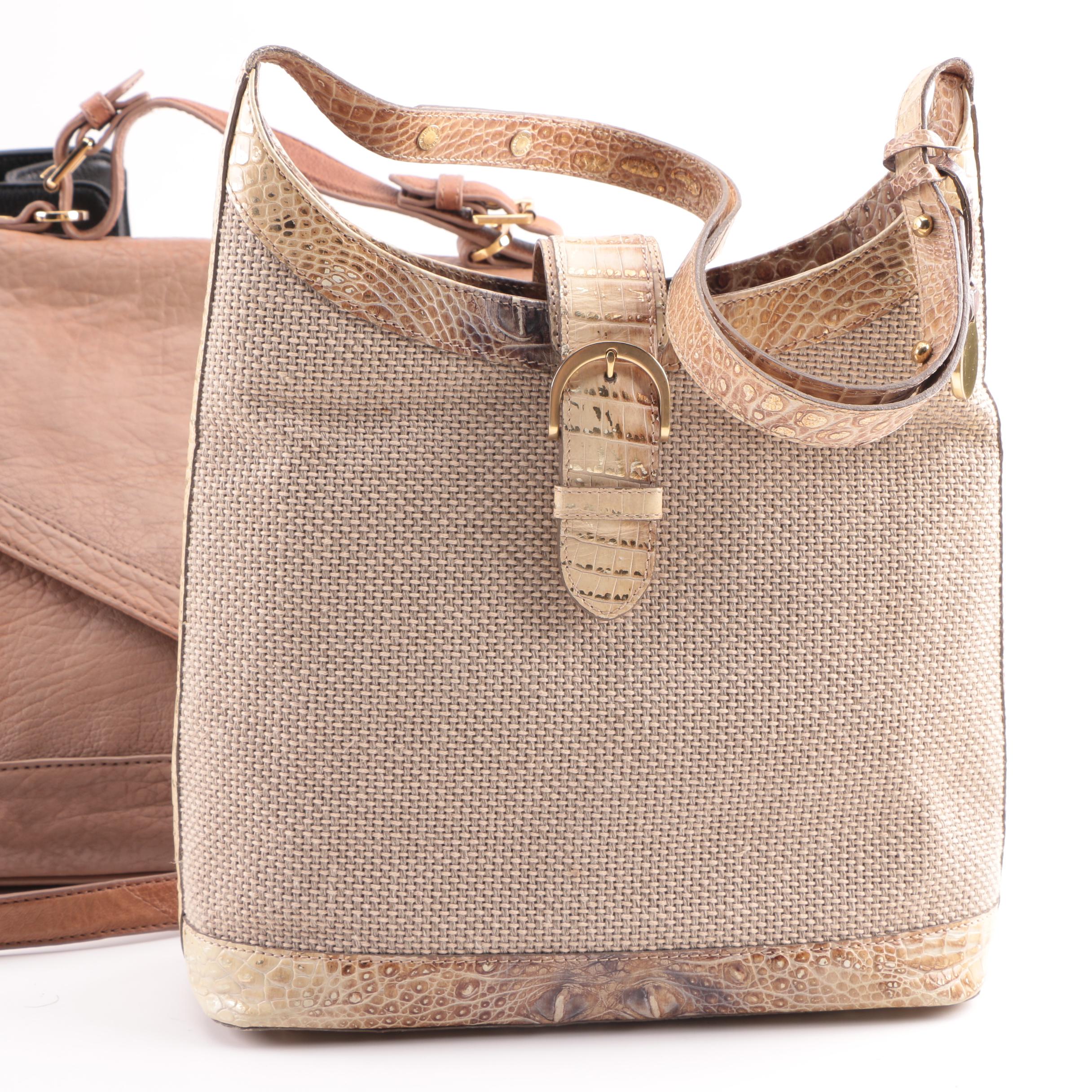 Shoulder Bags including Brahmin Crocodile Embossed Leather, Tory Burch and Other