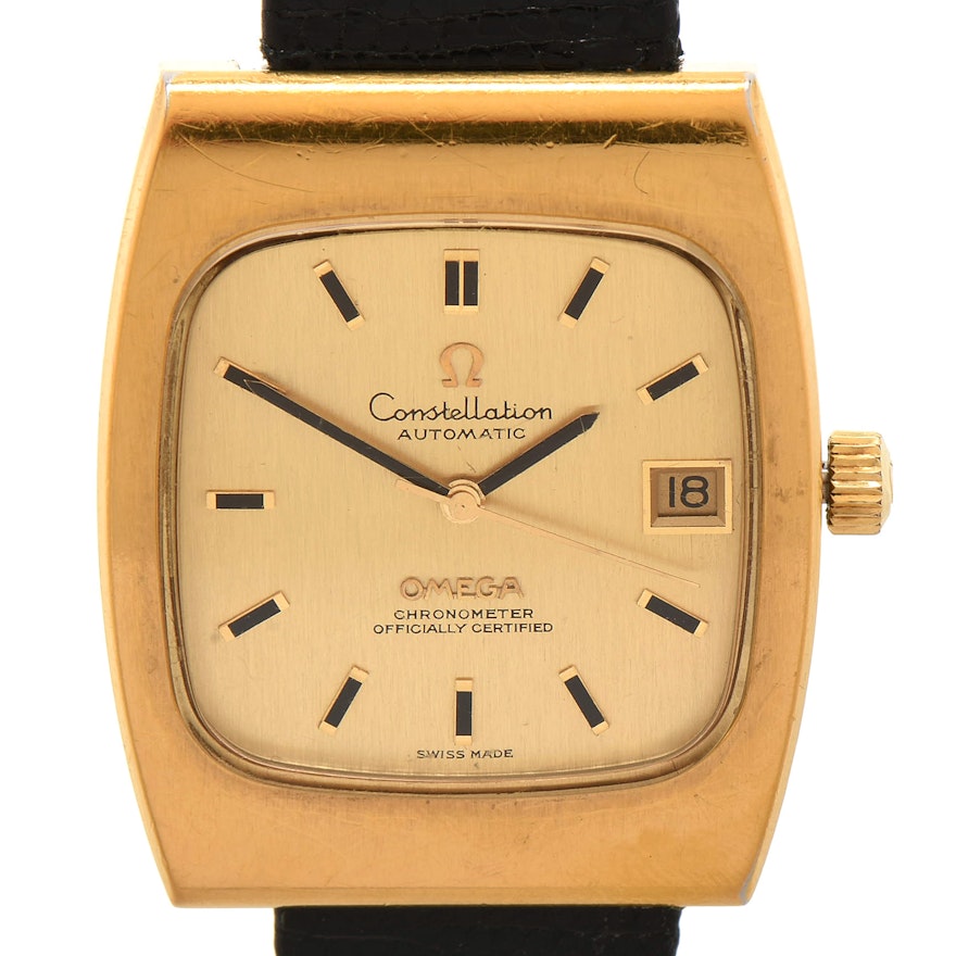Circa 1970s Omega Constellation Automatic Wristwatch