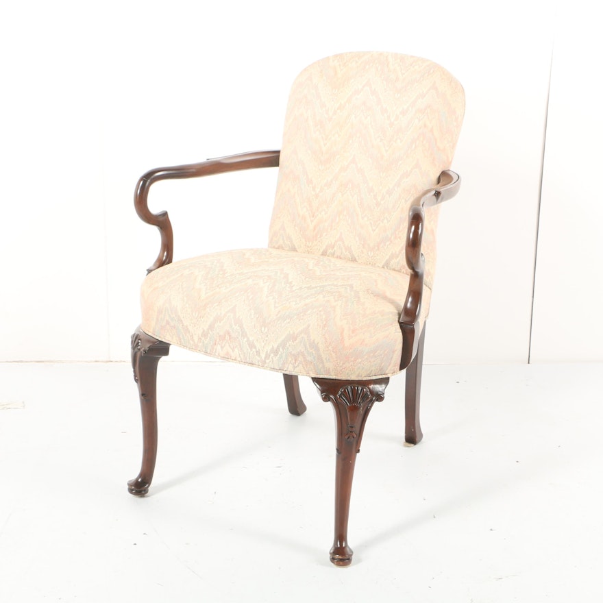 Queen Anne Style Armchair by Hickory Chair Company