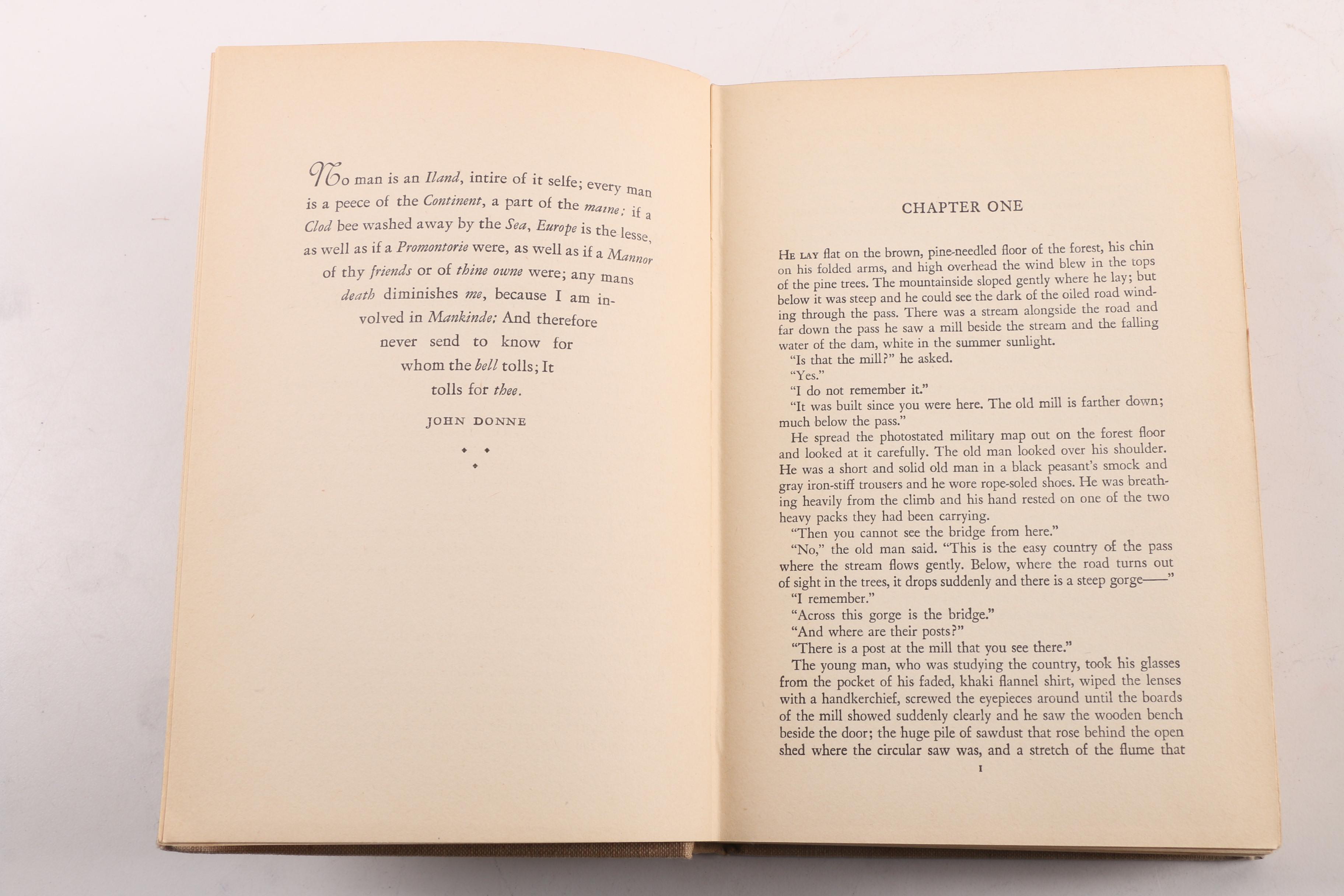 1940 "For Whom The Bell Tolls" by Ernest Hemingway