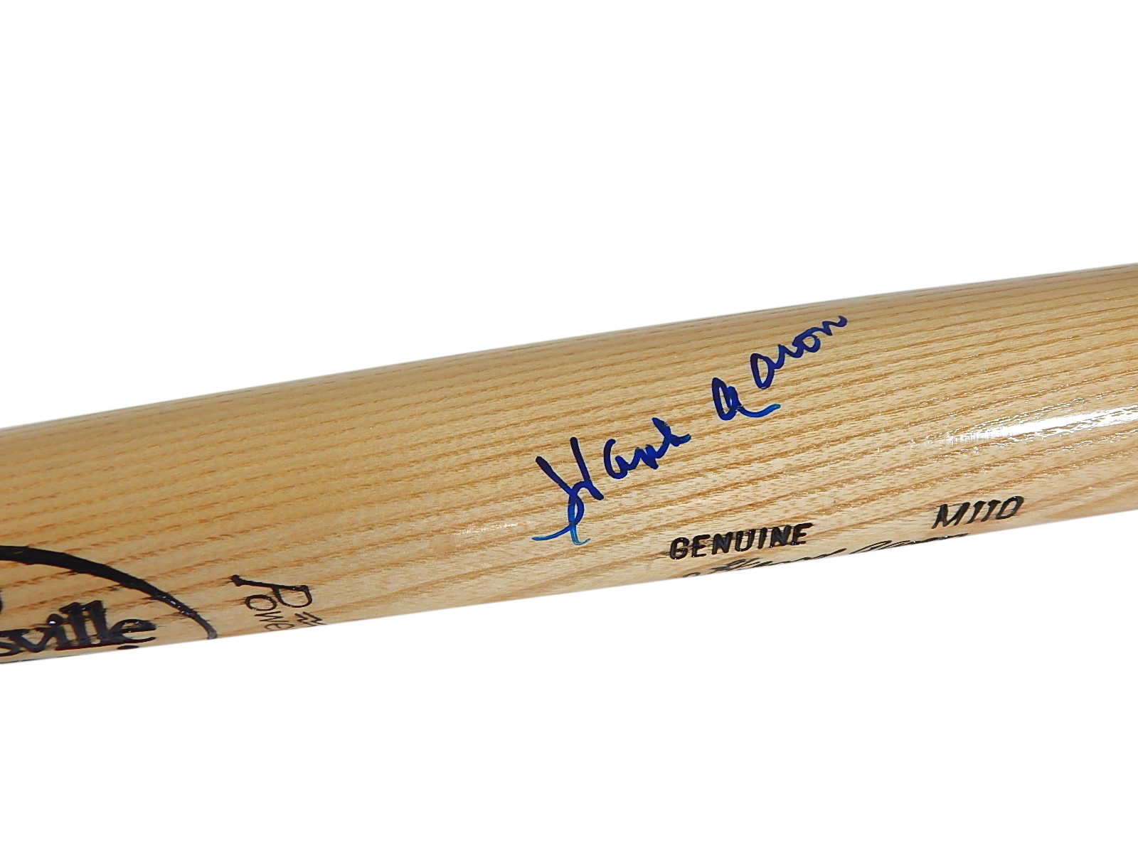 Hank Aaron Signed 125 Louisville Slugger Powerized Genuine M110 Baseball Bat