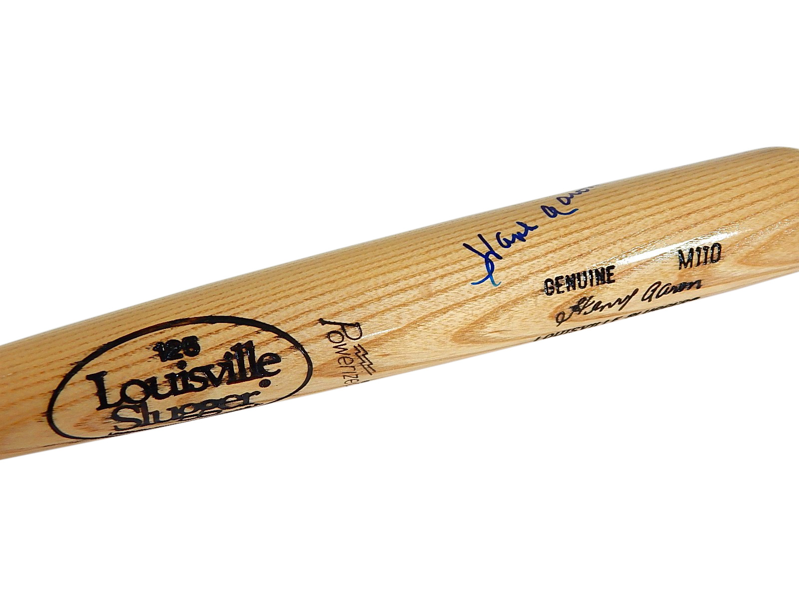 Hank Aaron Signed 125 Louisville Slugger Powerized Genuine M110 Baseball Bat