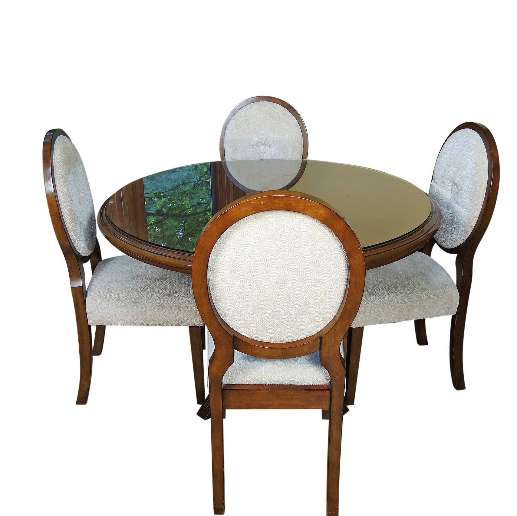 Pedestal Table and Chairs by Bombay Outlet