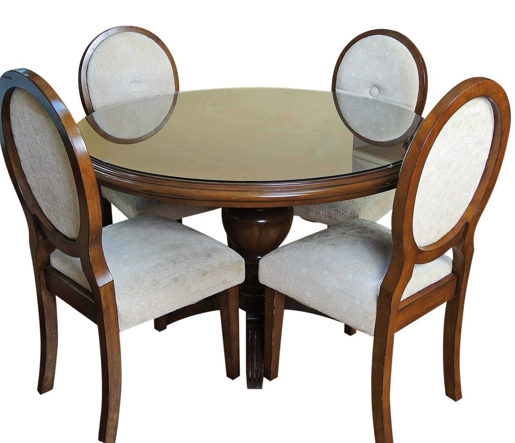Pedestal Table and Chairs by Bombay Outlet