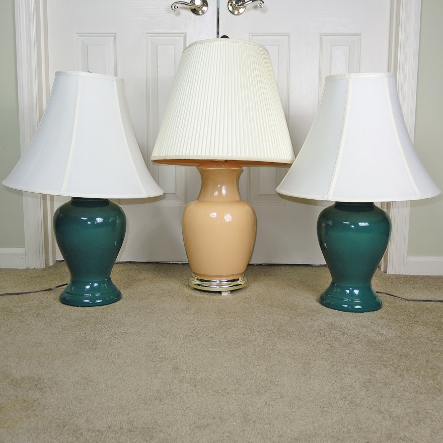 Glazed Ceramic Table Lamps