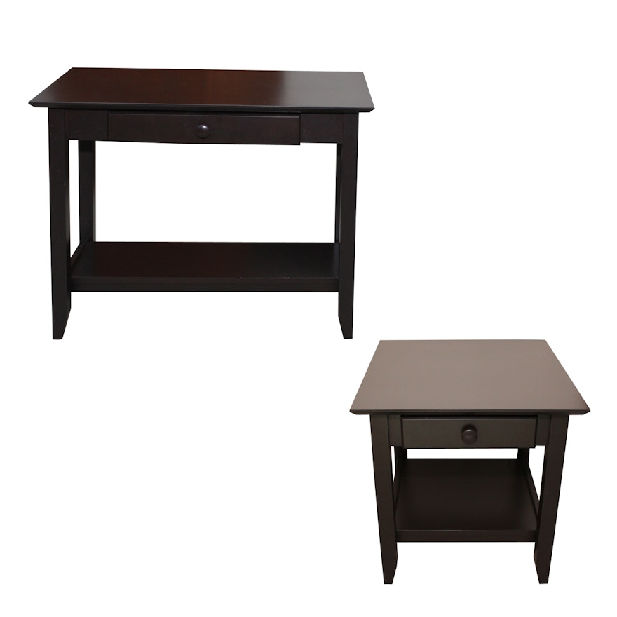 Shaker Style Sofa Table and Nightstand