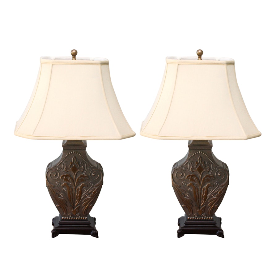 Pair of Metal Accent Lamps