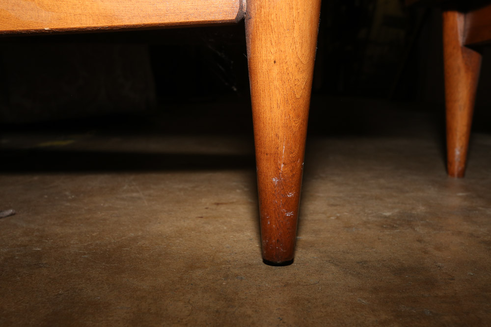 Vintage Mid Century Modern Walnut "The Foreteller" Nightstands by Kent-Coffey