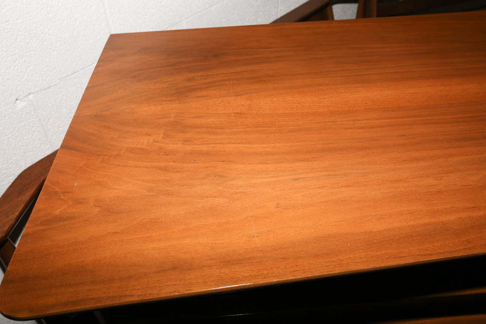 Vintage Mid Century Modern Walnut "The Foreteller" Tall Chest by Kent-Coffey