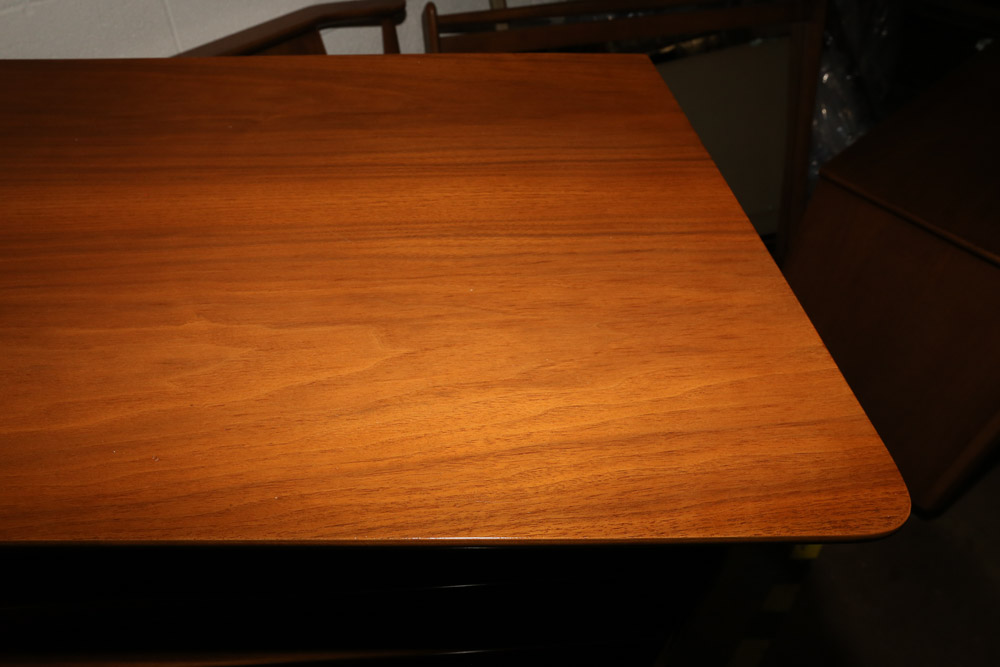 Vintage Mid Century Modern Walnut "The Foreteller" Tall Chest by Kent-Coffey