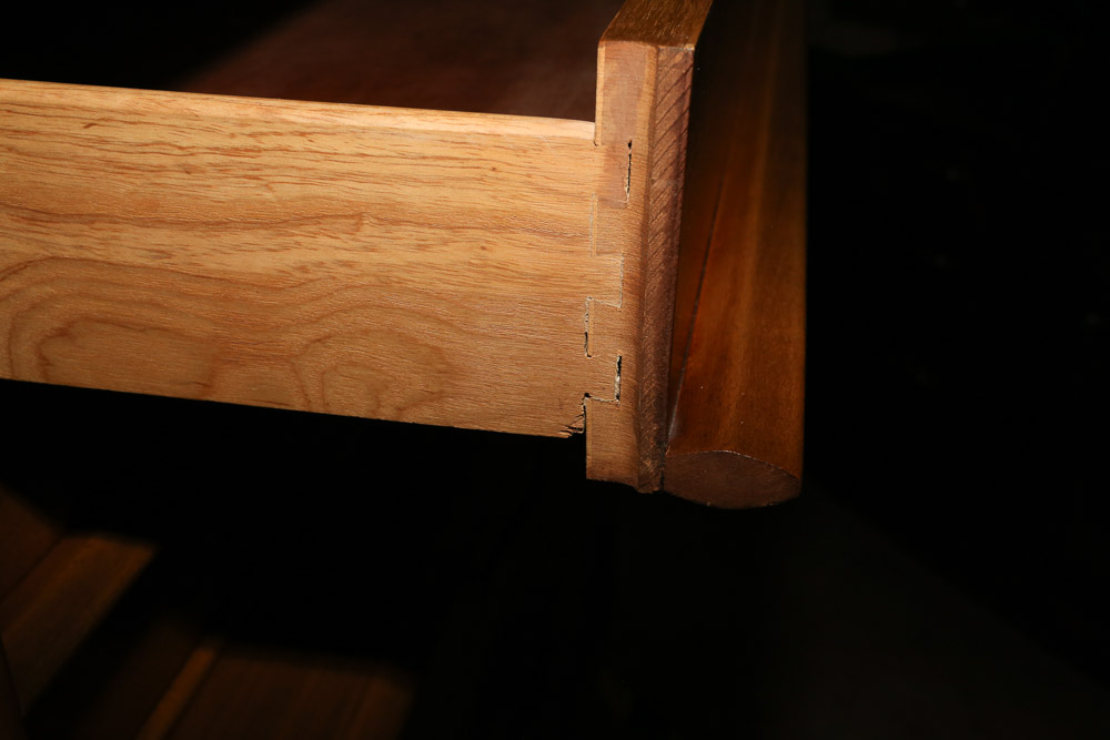 Vintage Mid Century Modern Walnut "The Foreteller" Tall Chest by Kent-Coffey