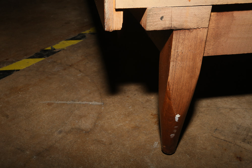 Vintage Mid Century Modern Walnut "The Foreteller" Tall Chest by Kent-Coffey