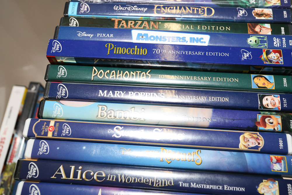 Children's DVDs including Disney