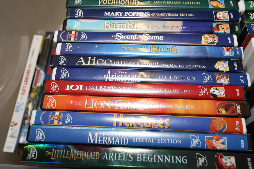 Children's DVDs including Disney