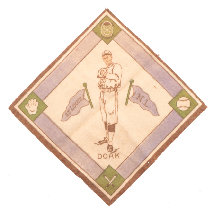 1914 Bill Doak St. Louis Cardinals Baseball Felt Premium