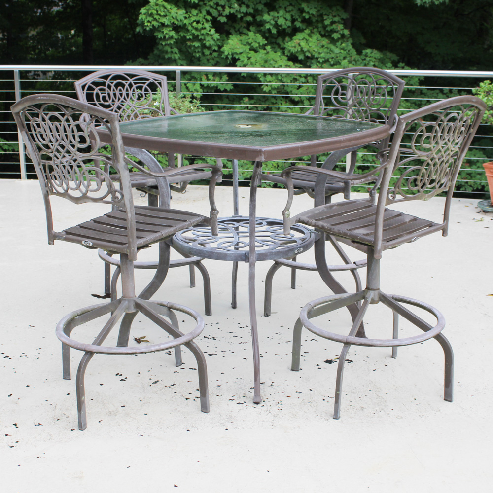 Hampton bay shop square patio table