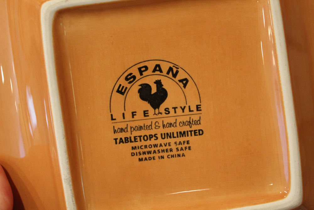 Hand-Painted Espana "Lifestyle" Dinnerware