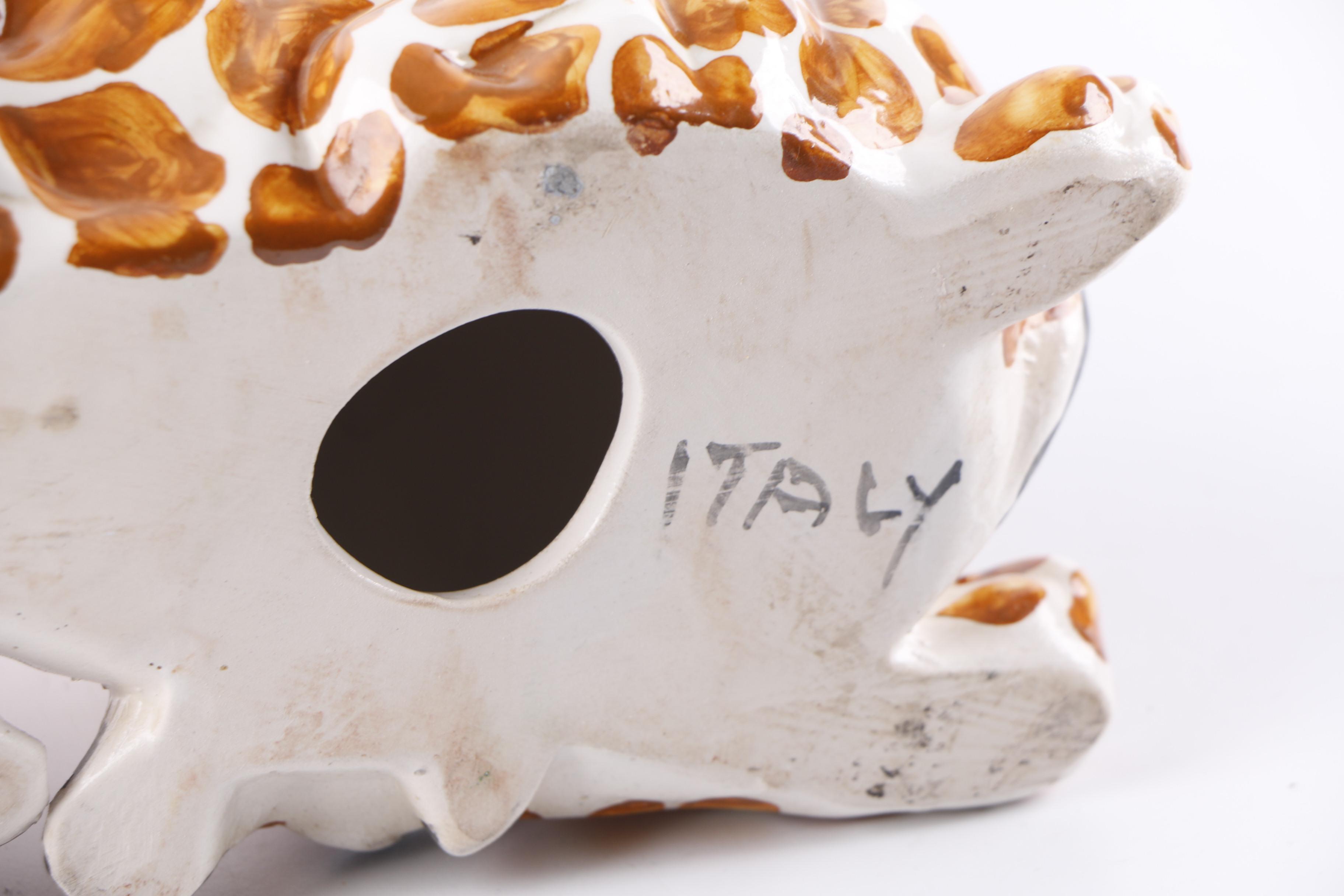 Italian Hand-Painted Ceramic Giraffe Figurine