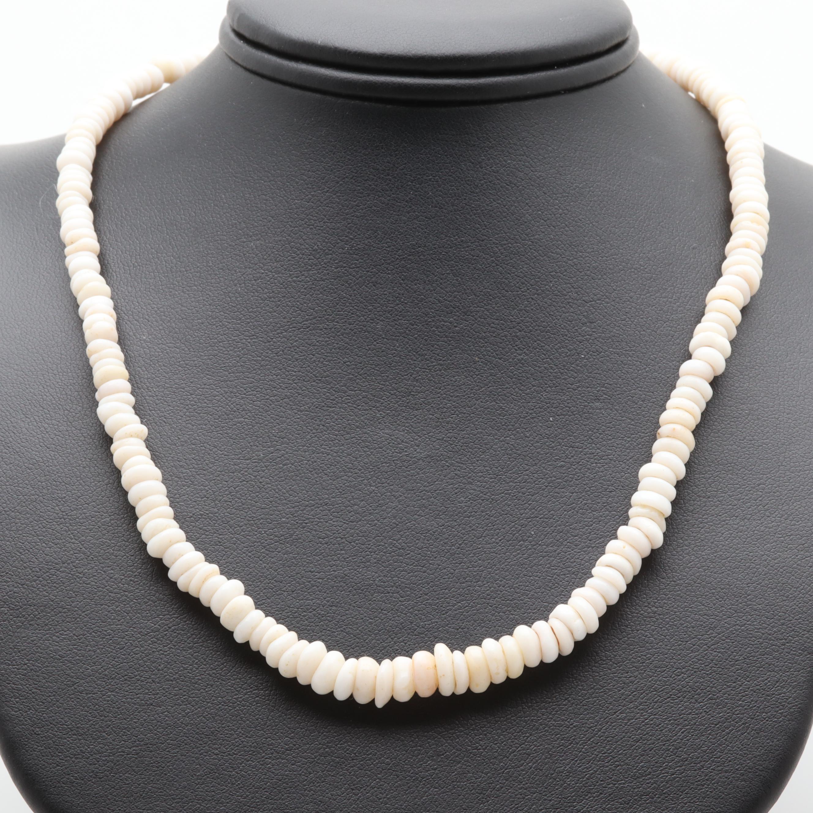 Pair of Coral and Shell Necklaces