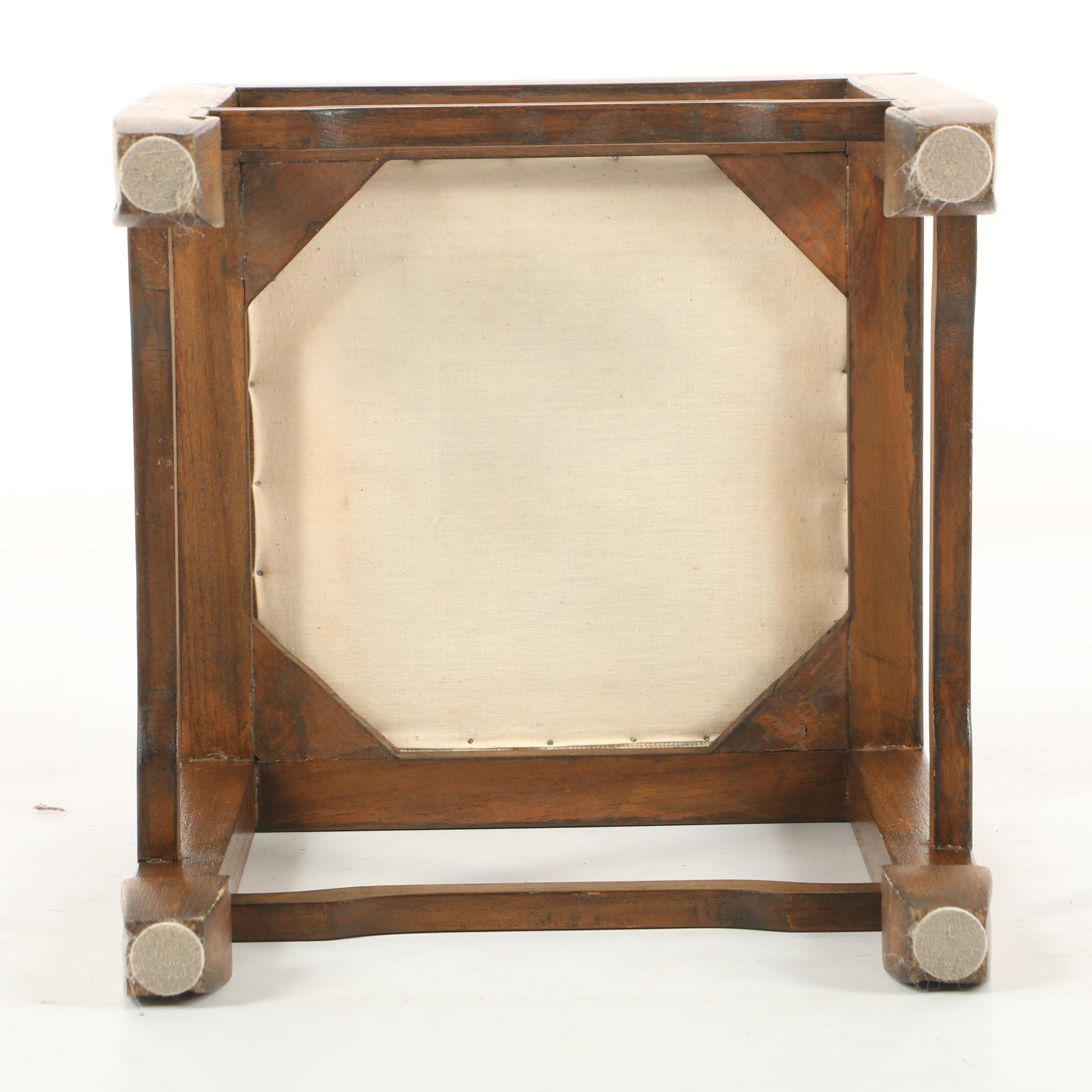 Vintage Needlepoint Stool