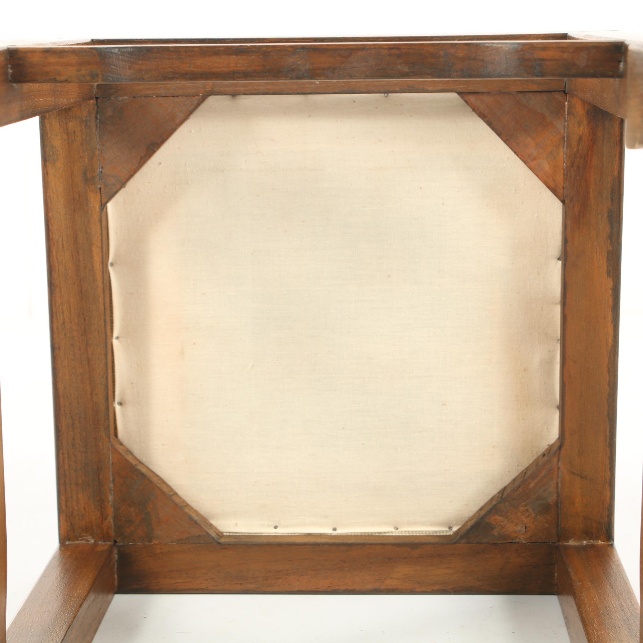 Vintage Needlepoint Stool