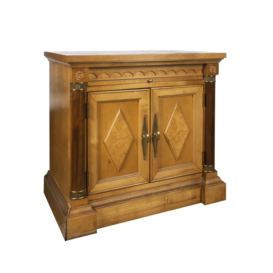 Columnar Accent End Table Cabinet