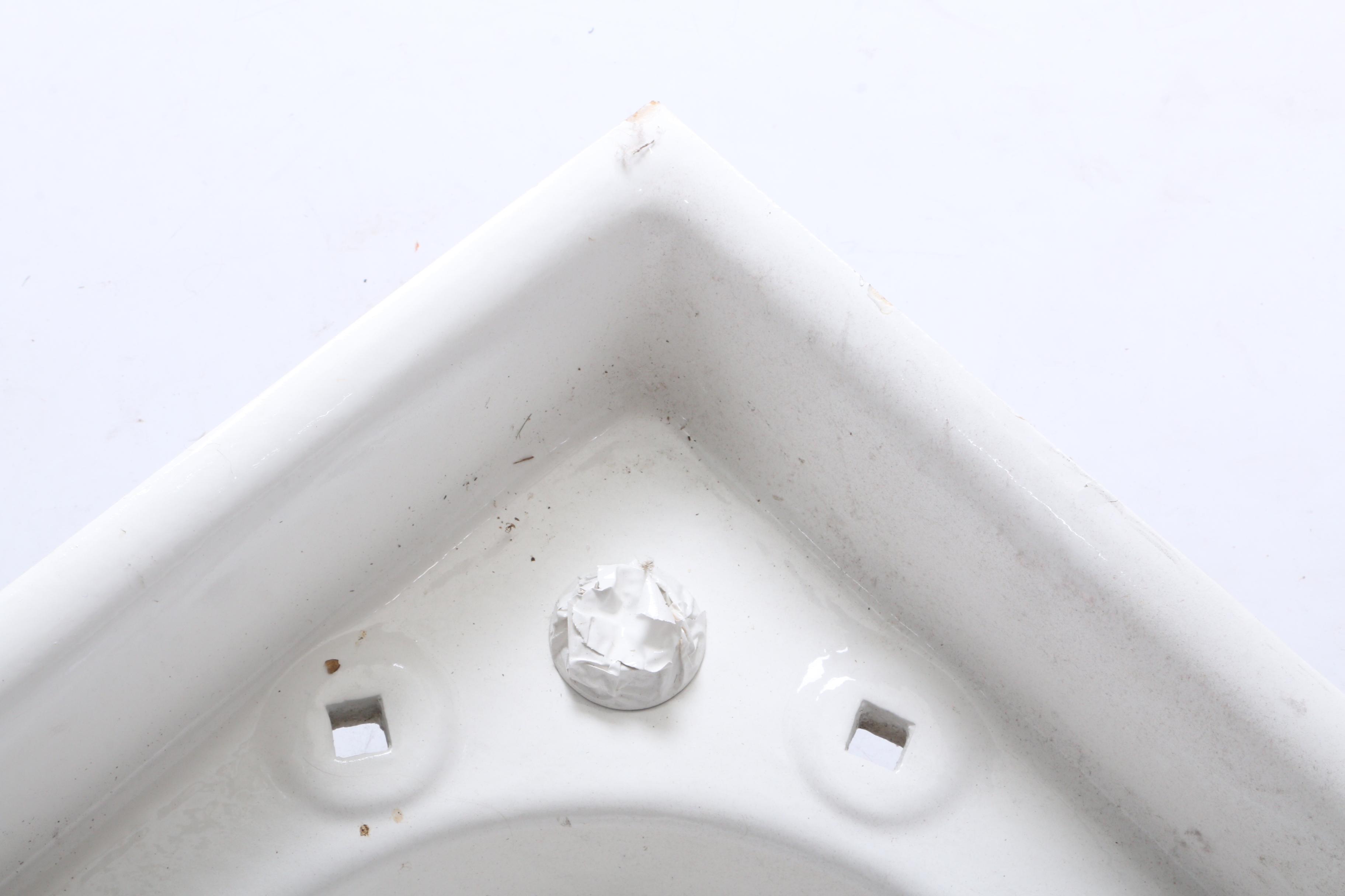 Vintage Porcelain Corner Sink