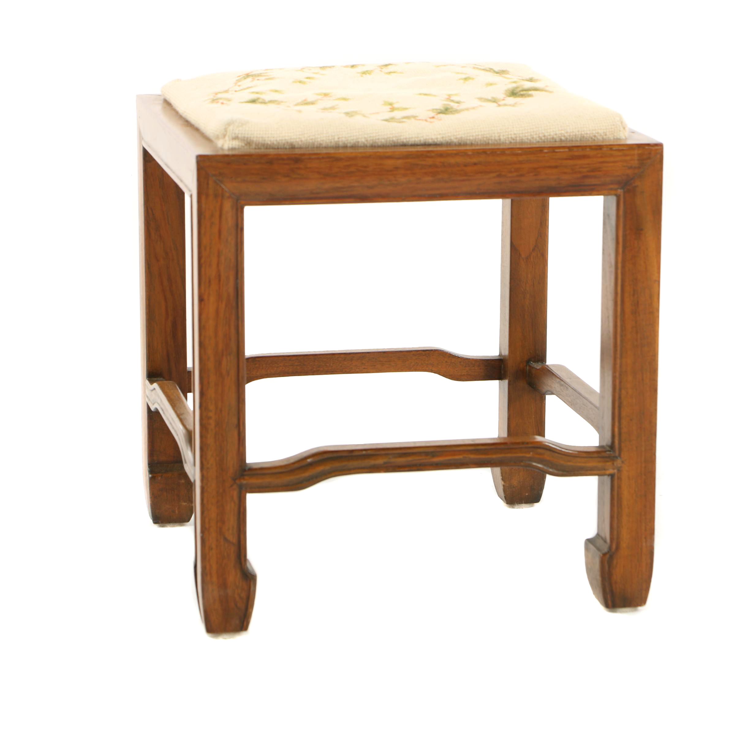 Vintage Needlepoint Stool