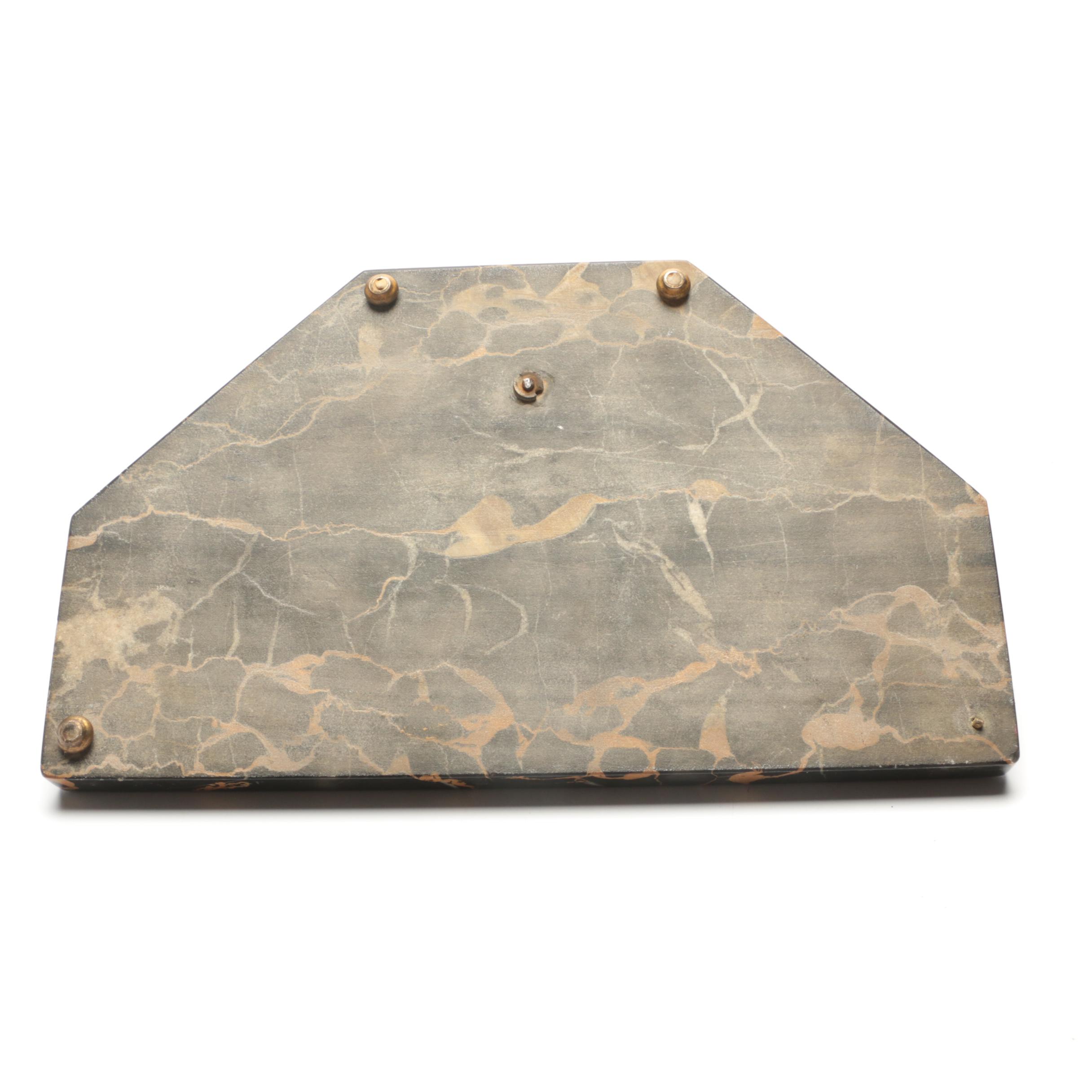 Black and Gold Marble Desk Set