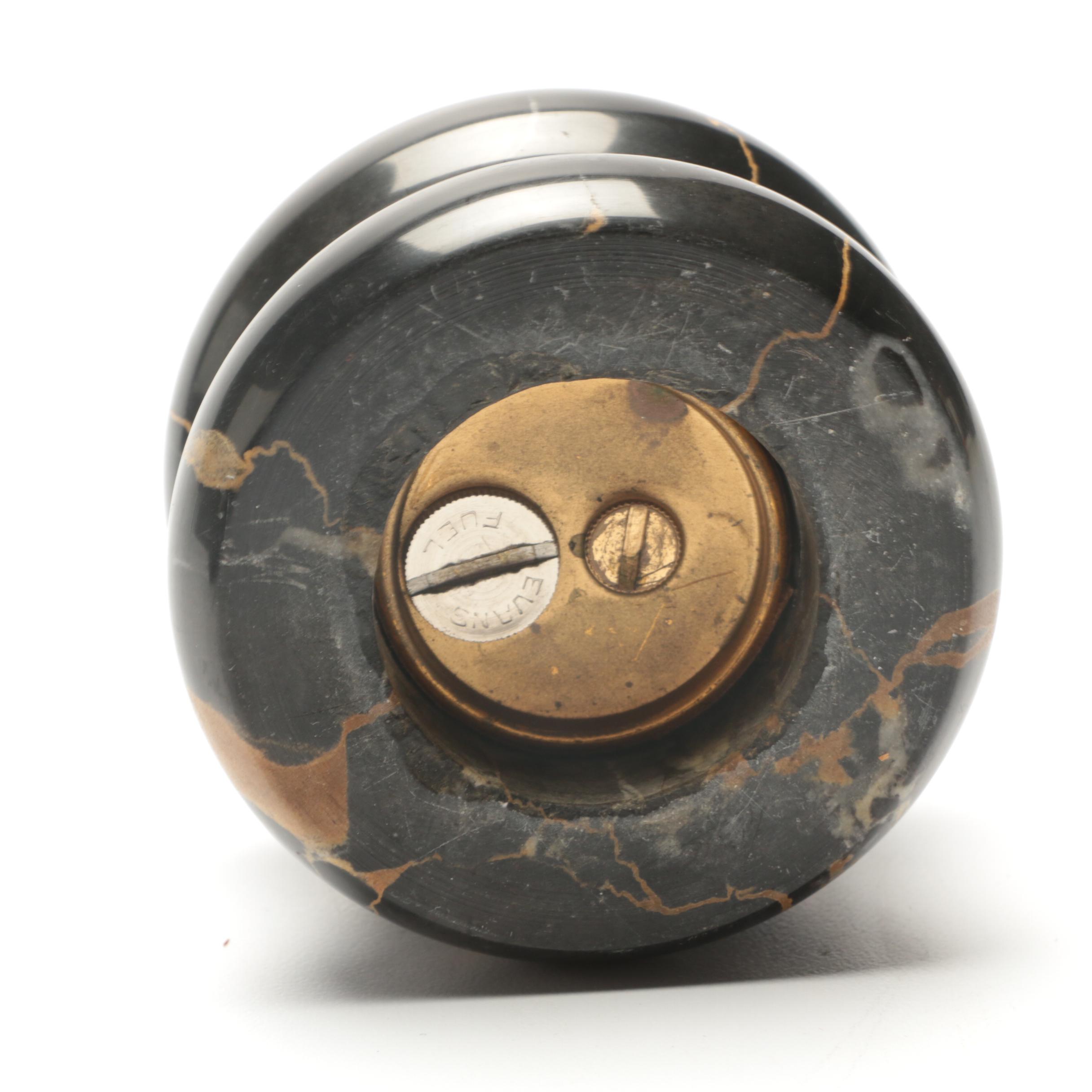 Black and Gold Marble Desk Set