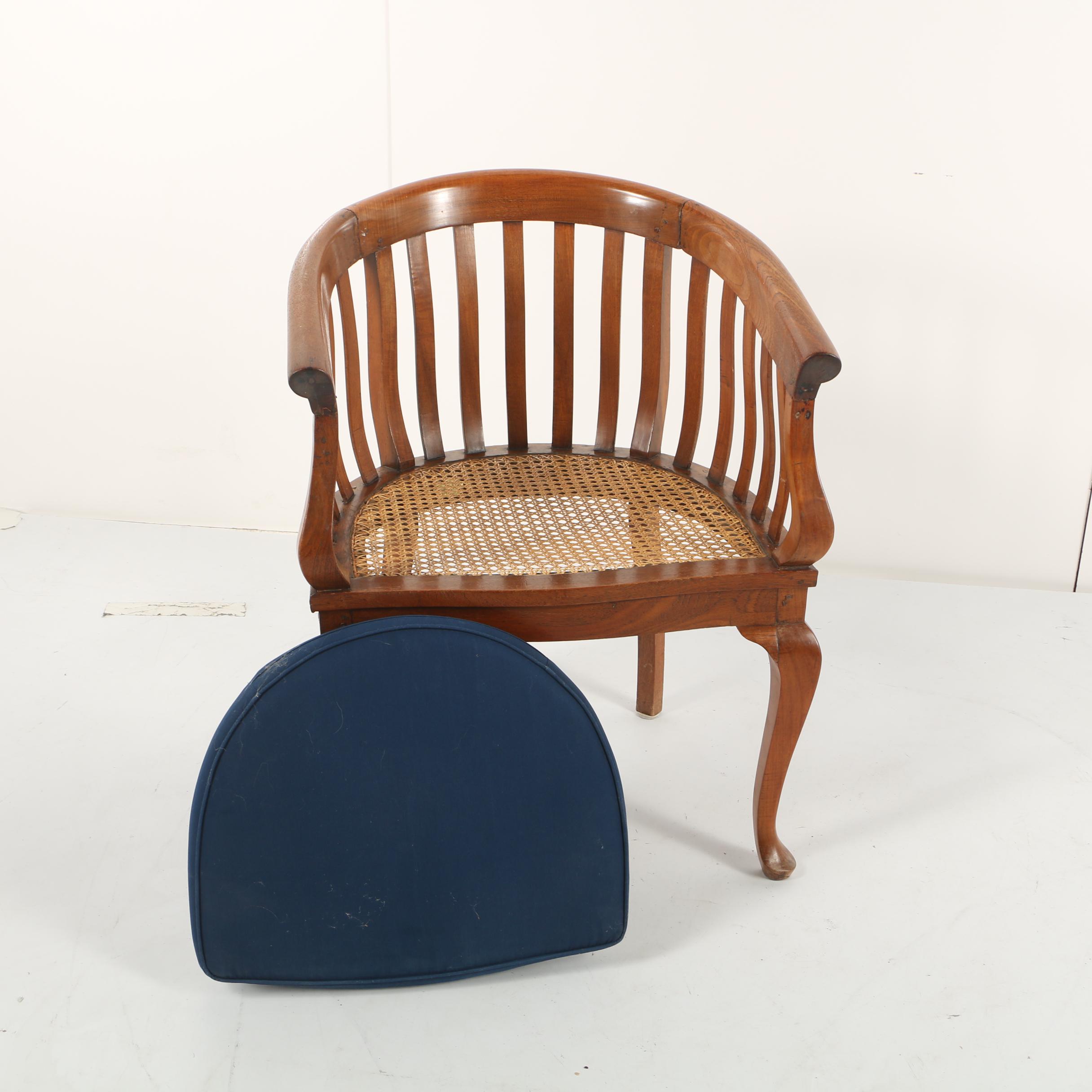 Slat Back Barrel Chairs