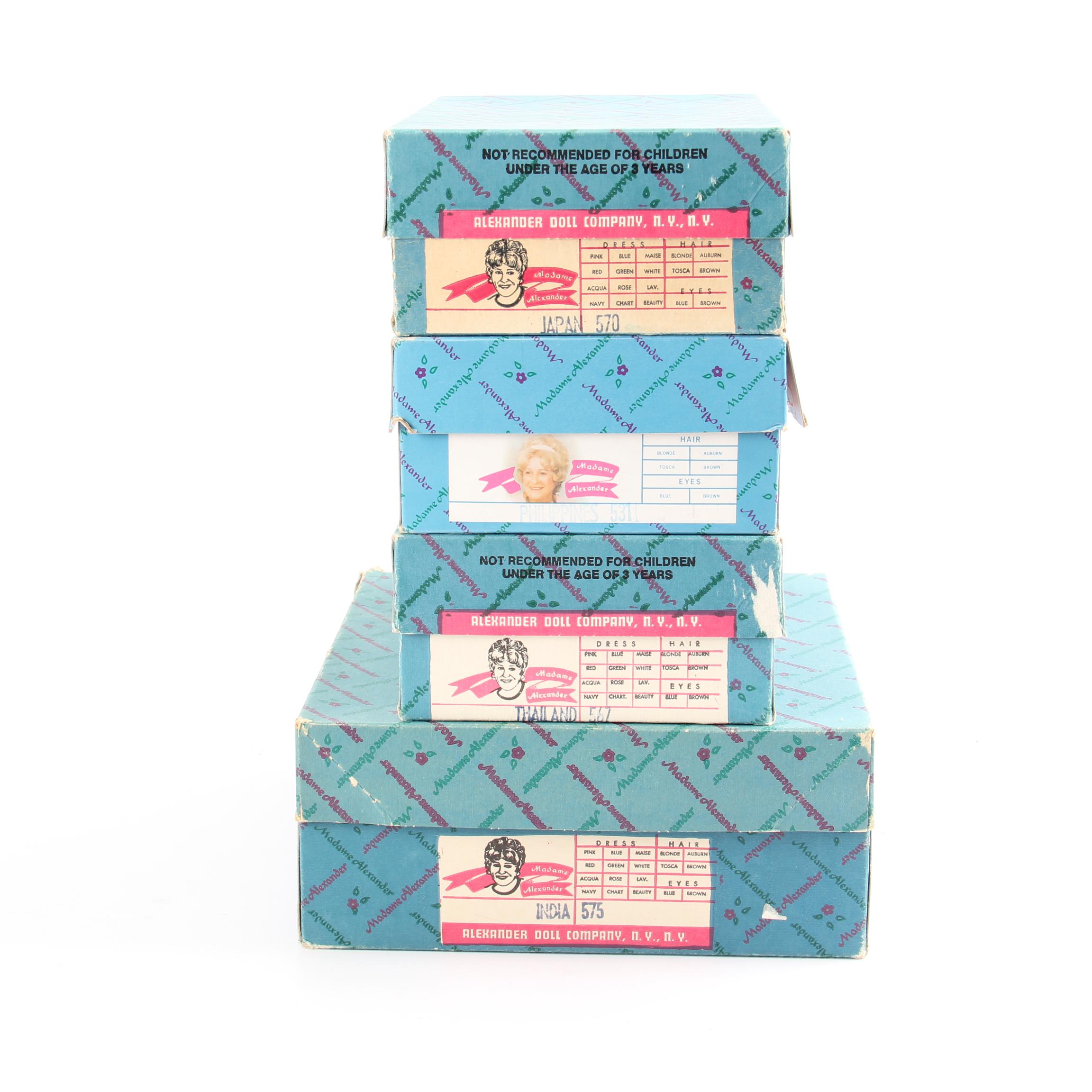 Madame Alexander International Dolls including "Thailand"