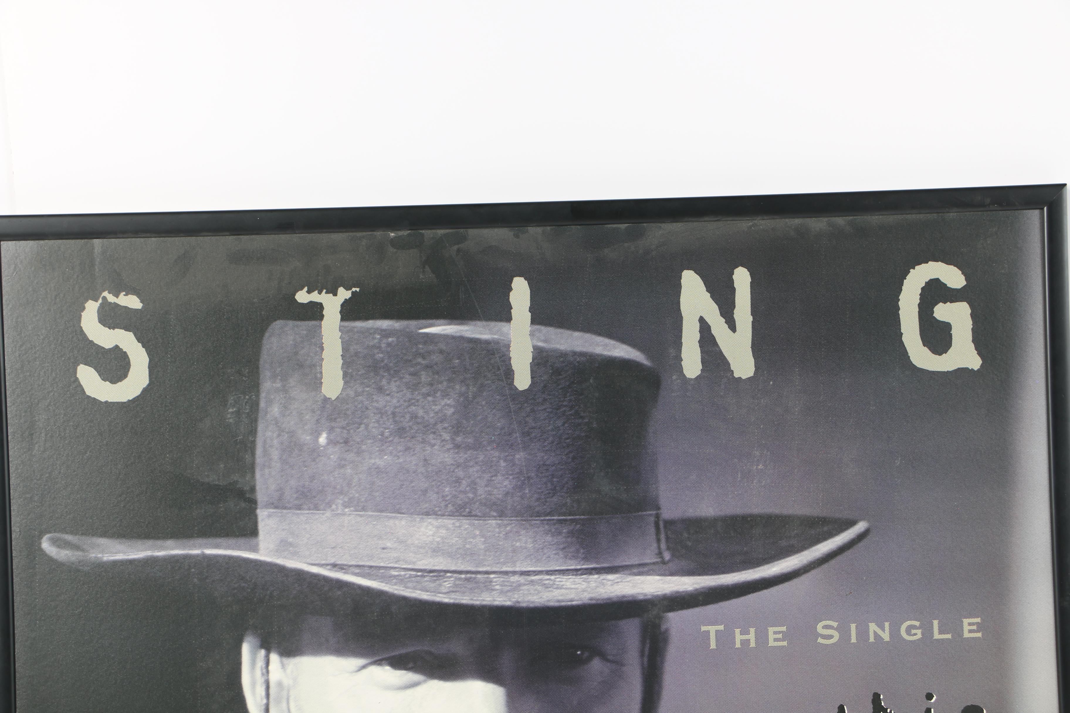 Sting "This Cowboy Song" Single Cover Art Poster