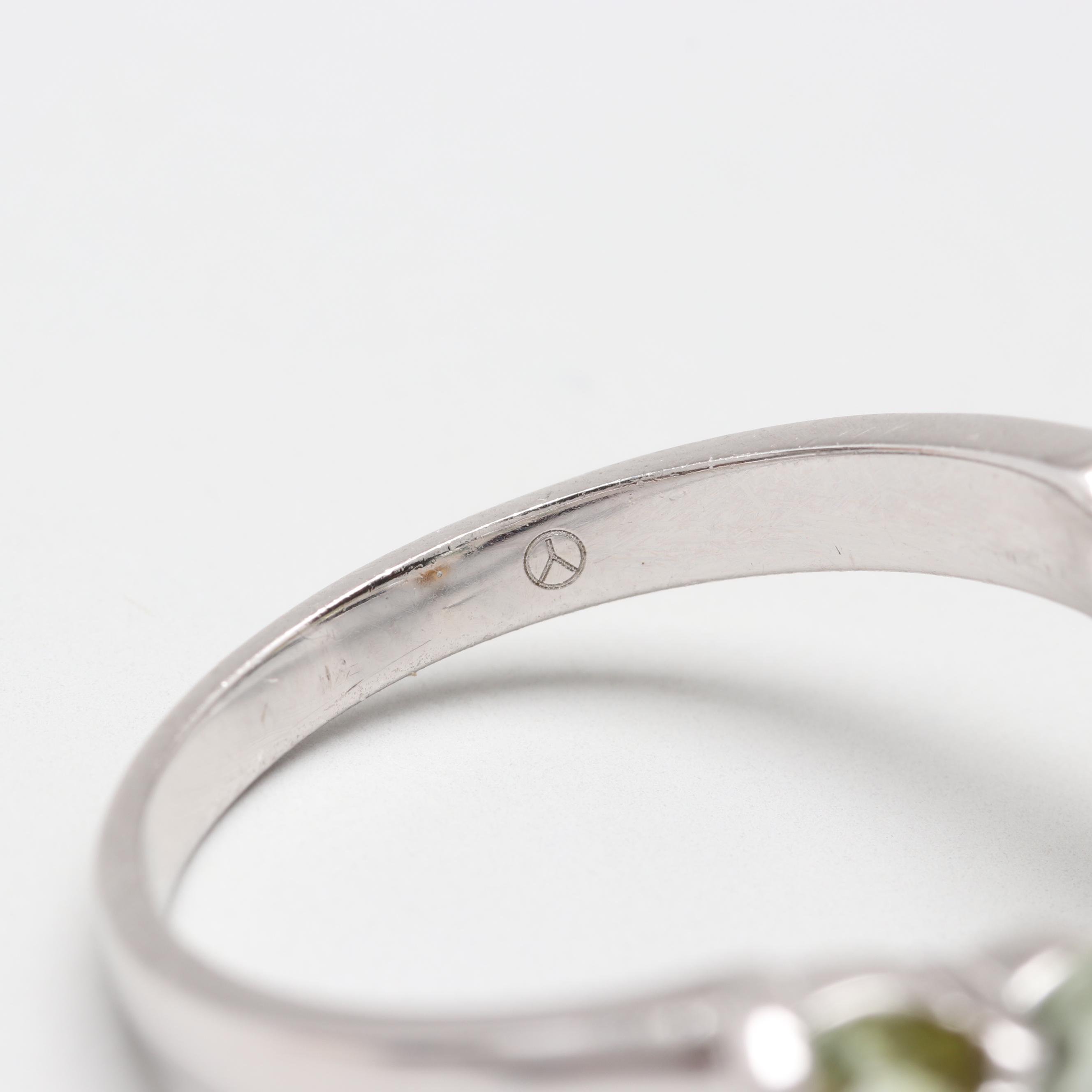 Sterling Silver Ring Selection Including Sapphires and Tourmaline