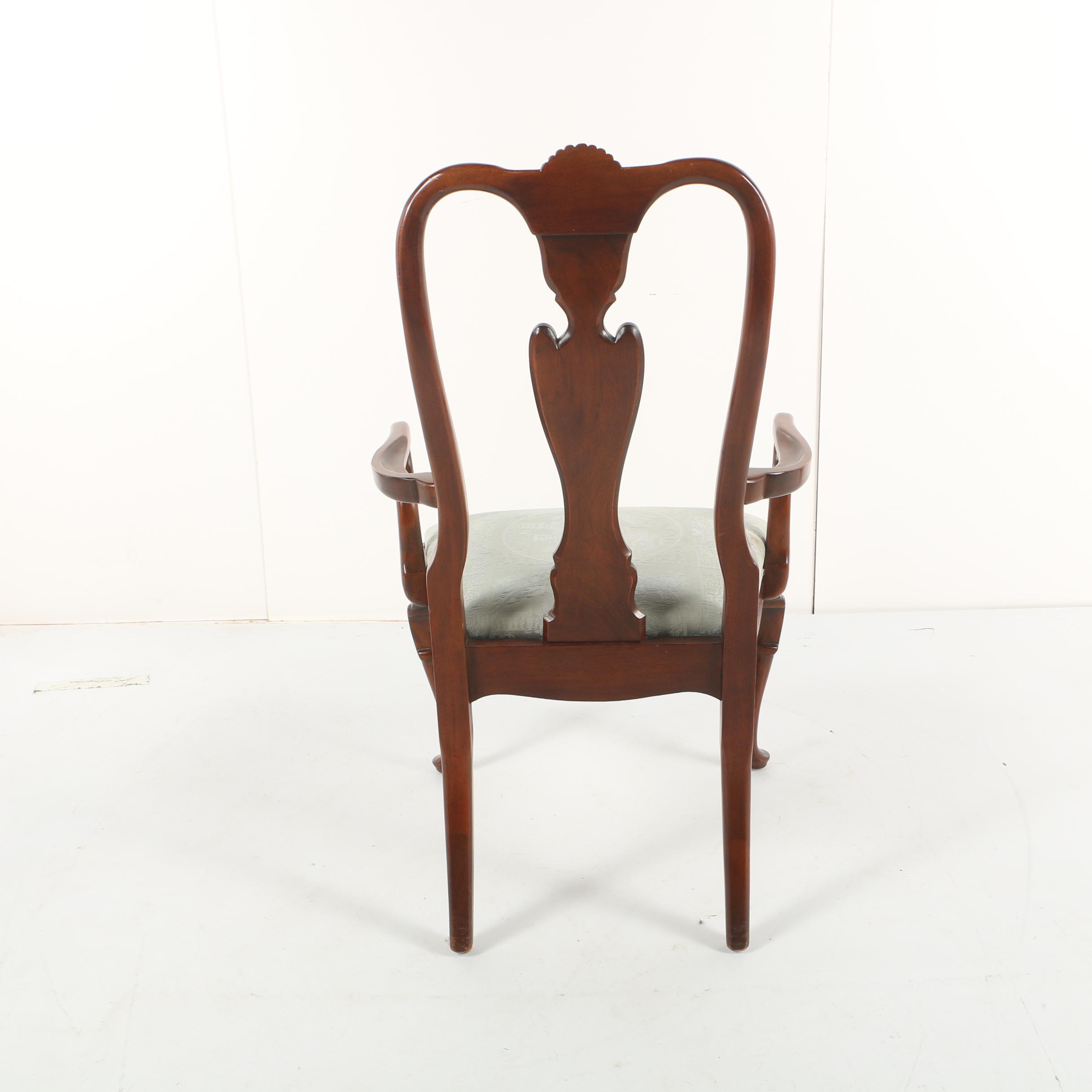 Queen Anne Style Armchairs by Century Furniture