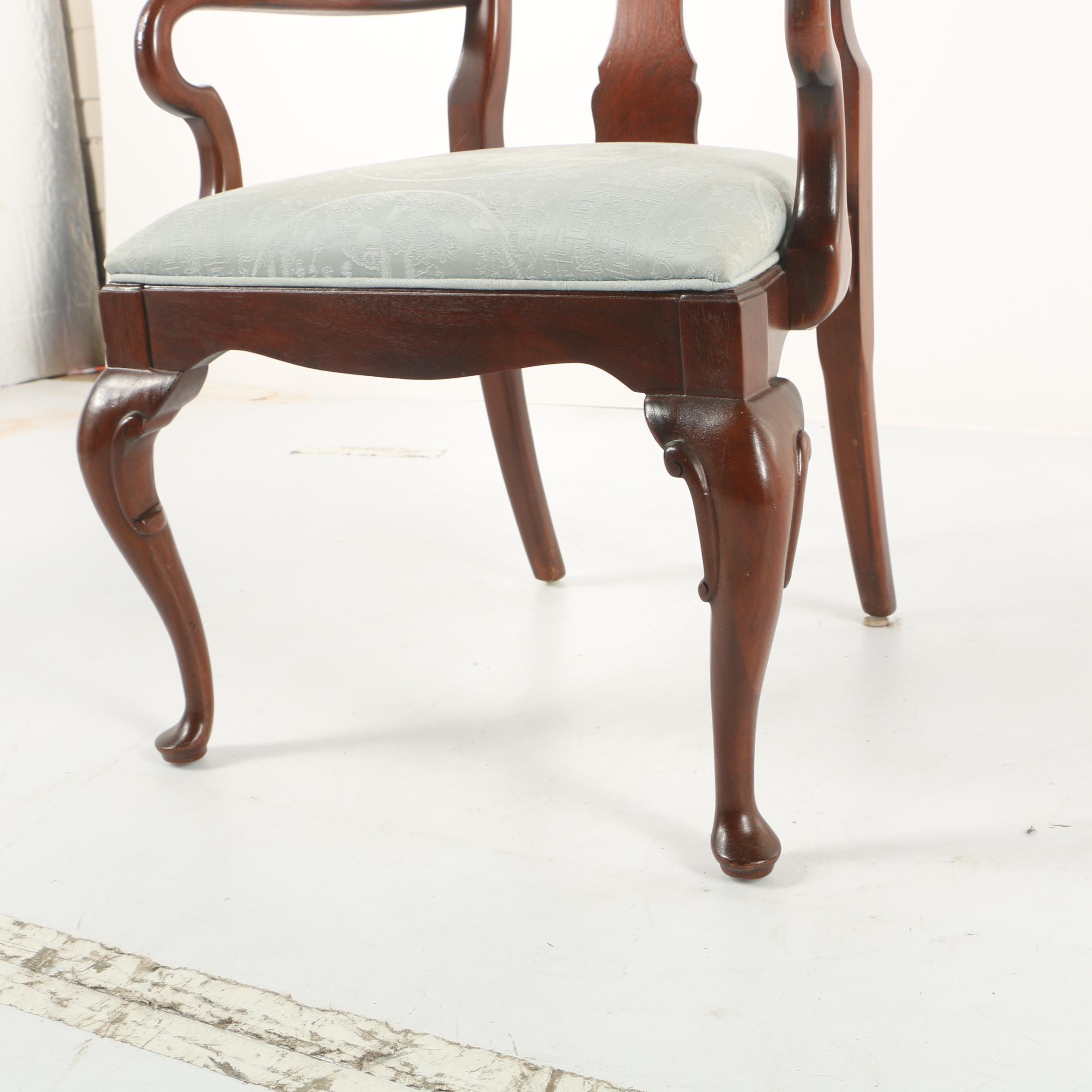 Queen Anne Style Armchairs by Century Furniture