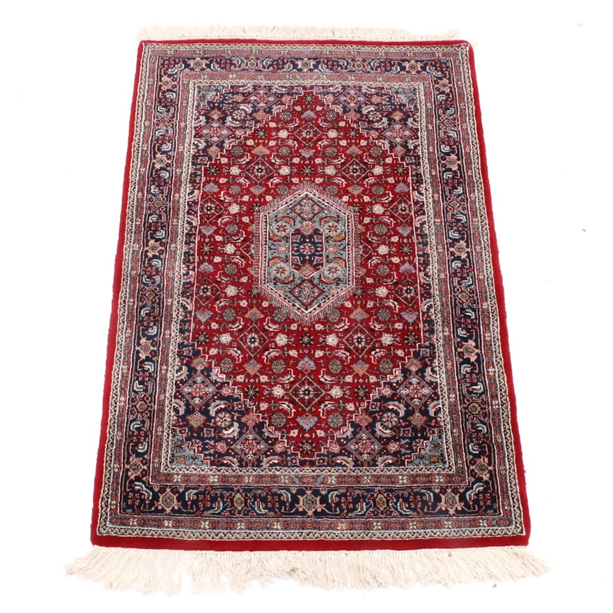 Hand-Knotted Indo-Persian Bijar Area Rug